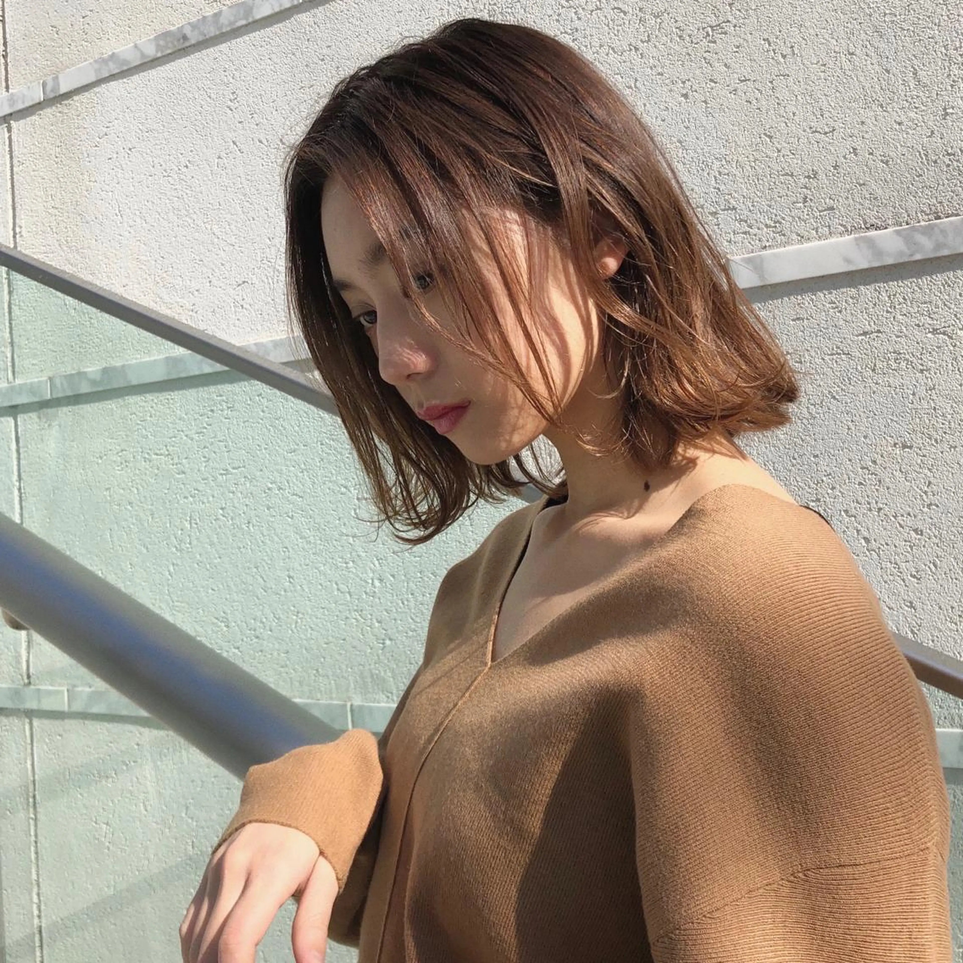 ミディアム 冨木 雄斗のヘアスタイル