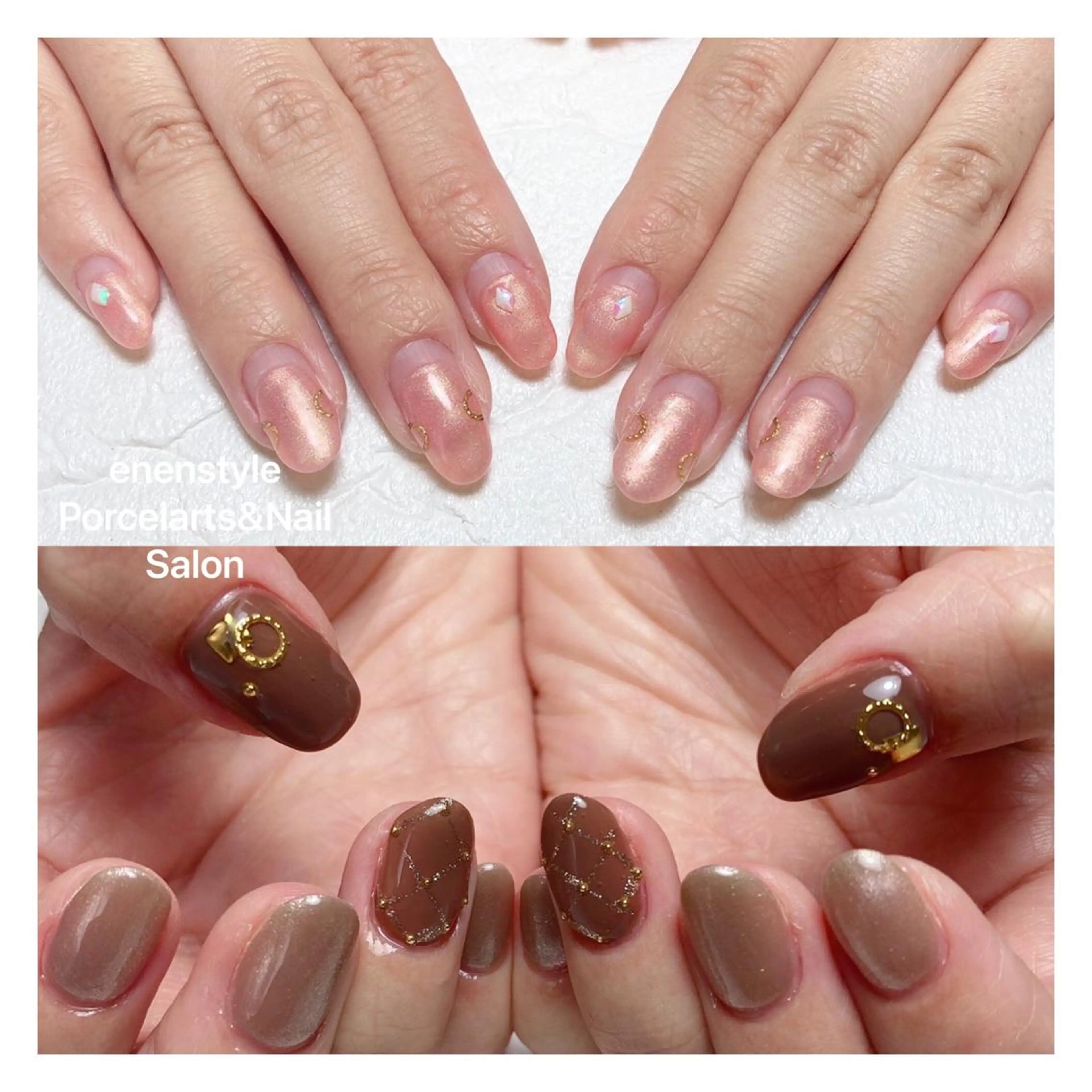 ミディアム ネイル ハンドネイル 👑enen style👑のネイルデザイン