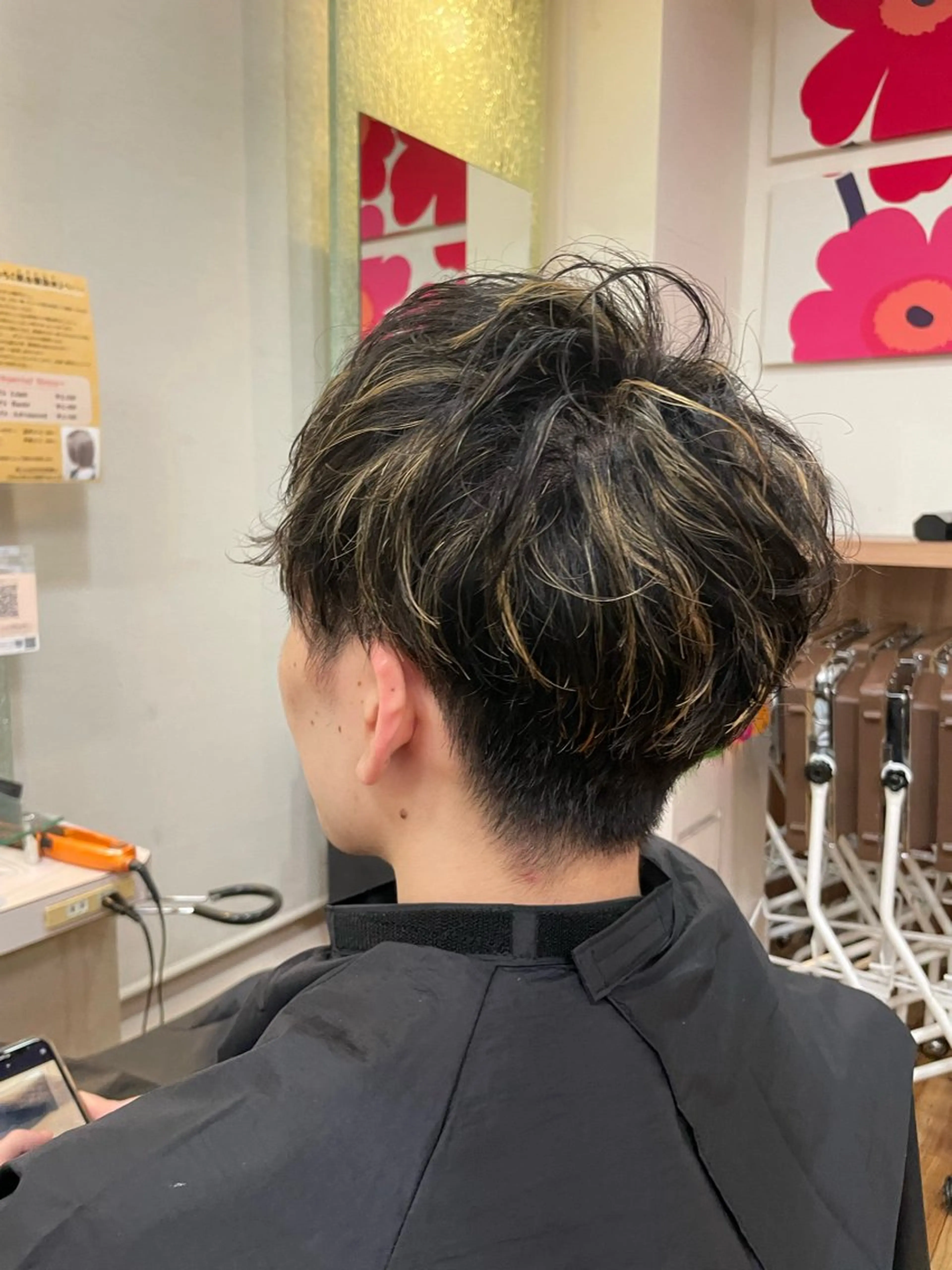 メンズ メンズハイライト 阿部 祥大のヘアスタイル