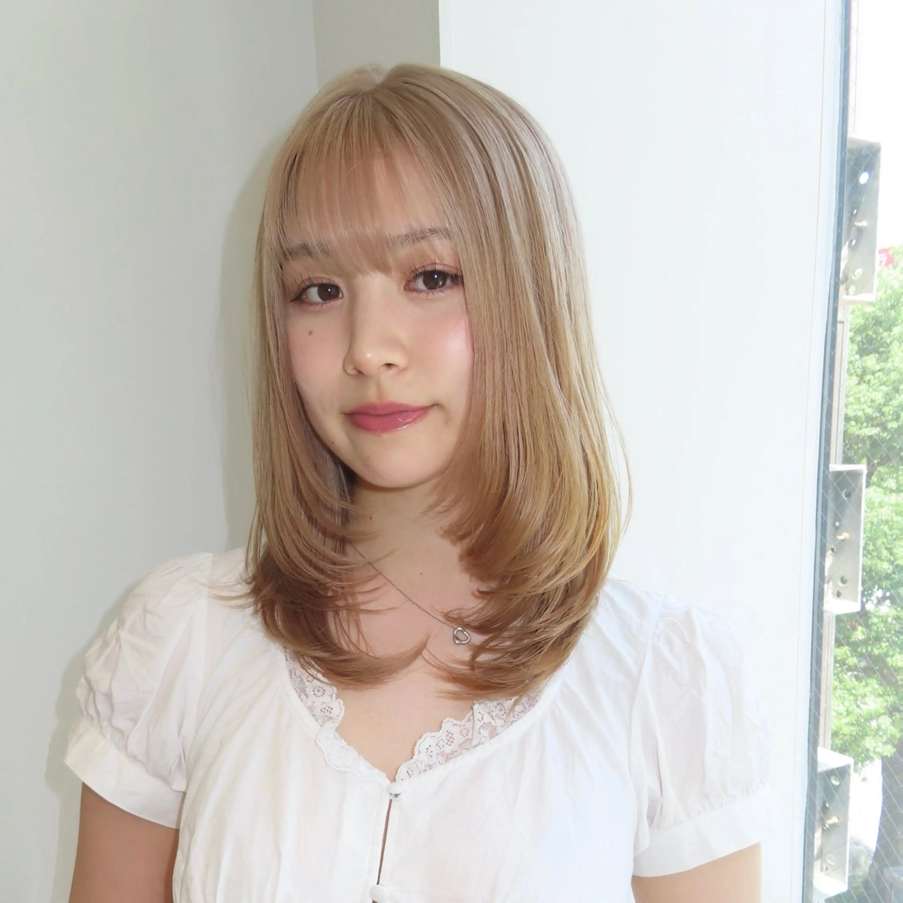 ミディアム カラー ベージュカラー 🎀レイヤー/ カラー🐕‍🦺anのヘアスタイル