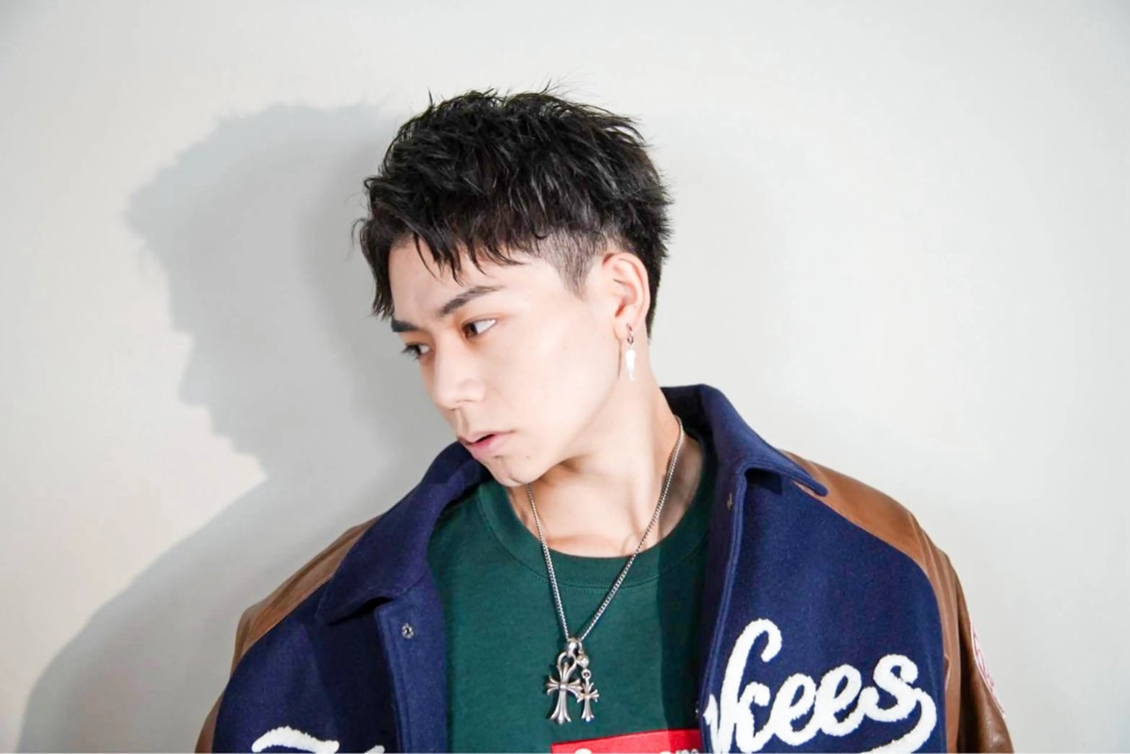 ショート パーマ メンズ ハイトーン/メンズマ ッシュ/KYOHEIのヘアスタイル