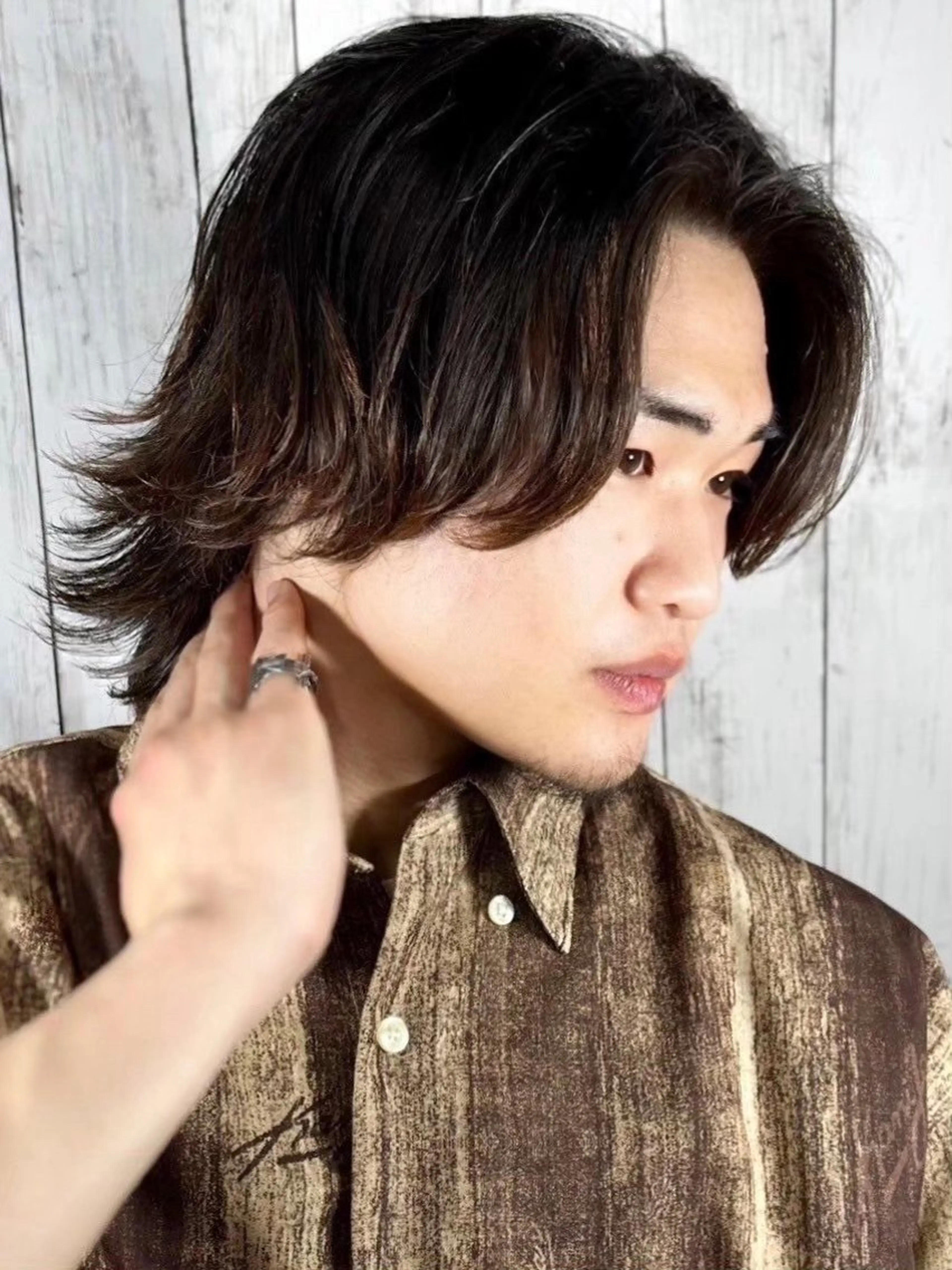 ロング ヘアアレンジ メンズ カット ⚡️メンズ特化⚡️ 倉林 隼大のヘアスタイル