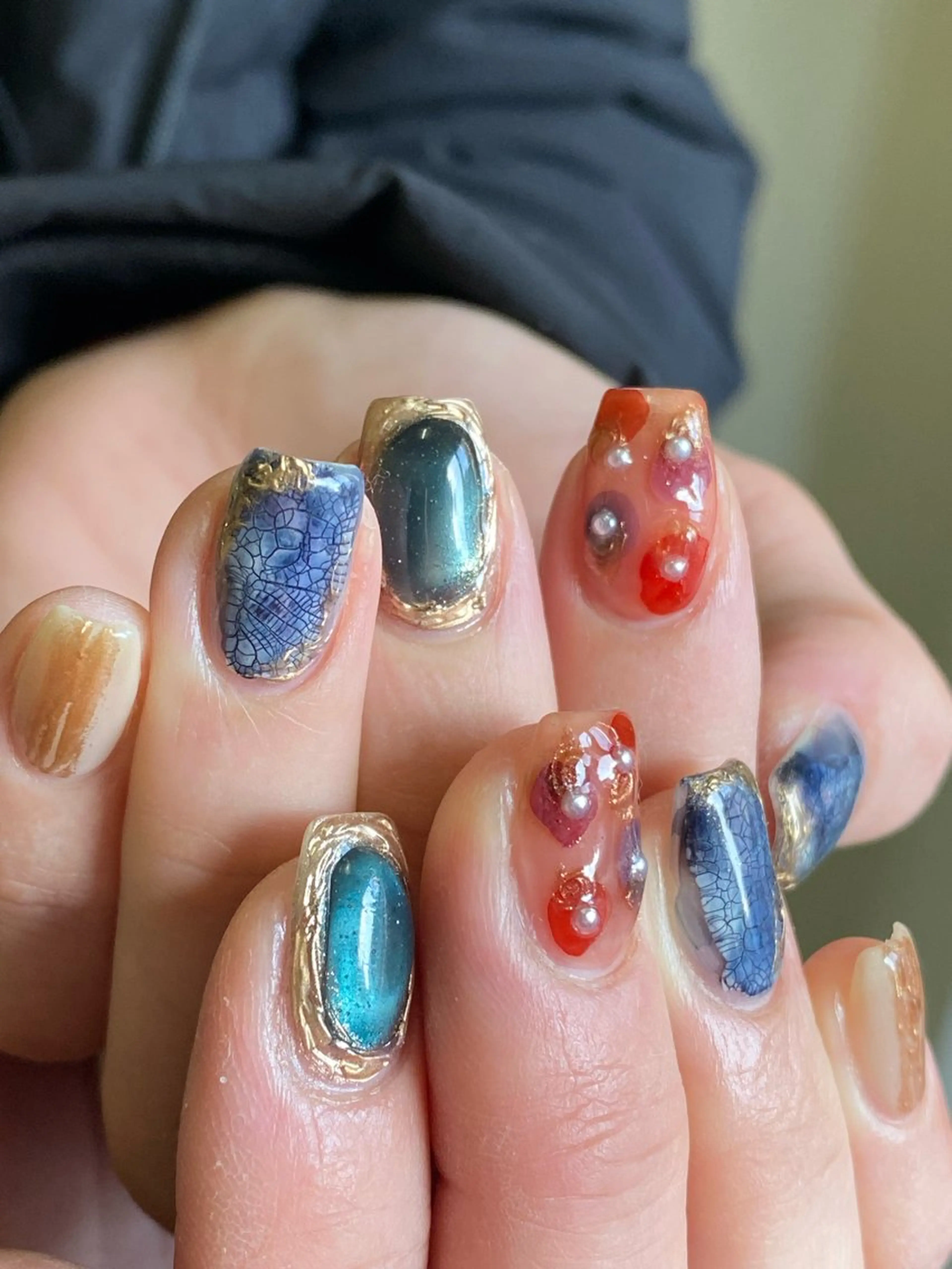 ネイル 成人式 フラッシュネイル フレンチネイル ジェルネイル 卒業式 ハンドネイル 草加ニュアンスネイル 🌚hersのネイルデザイン