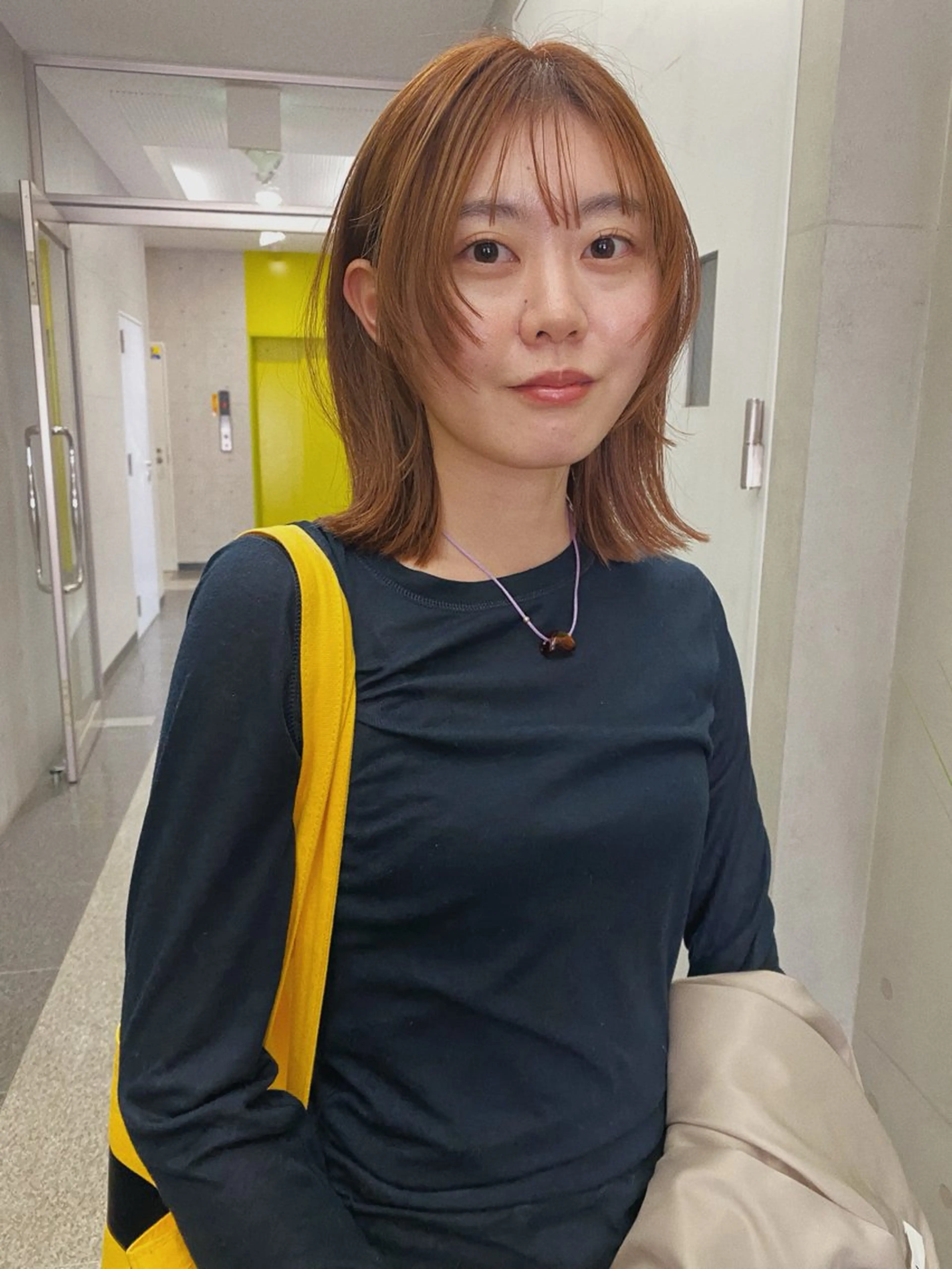 ミディアム カラー 砂原 ひよりのヘアスタイル