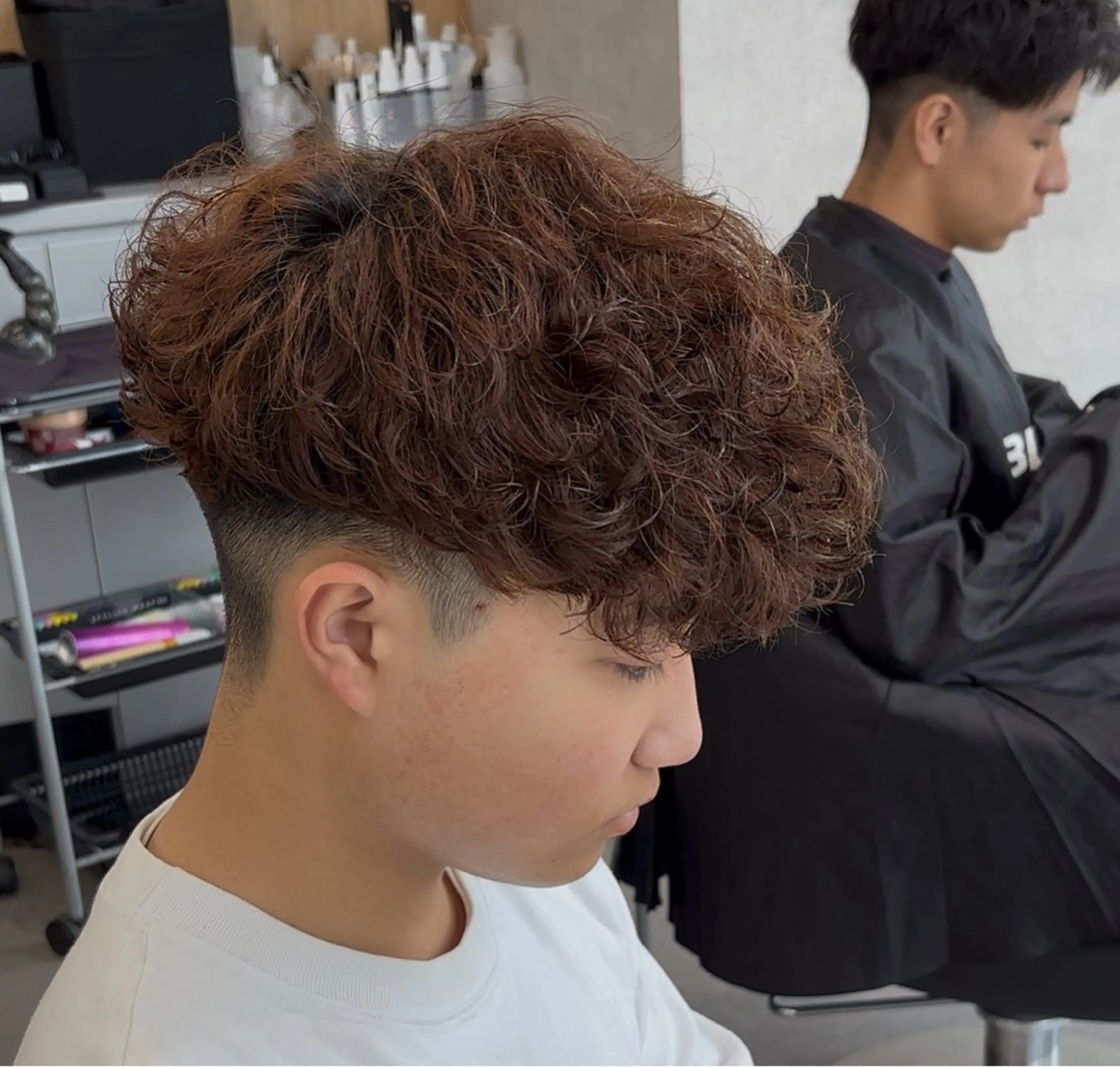 ショート カット ヘアカラー パーマ パーマ指名率No1 メンズ特化ケイトのヘアスタイル
