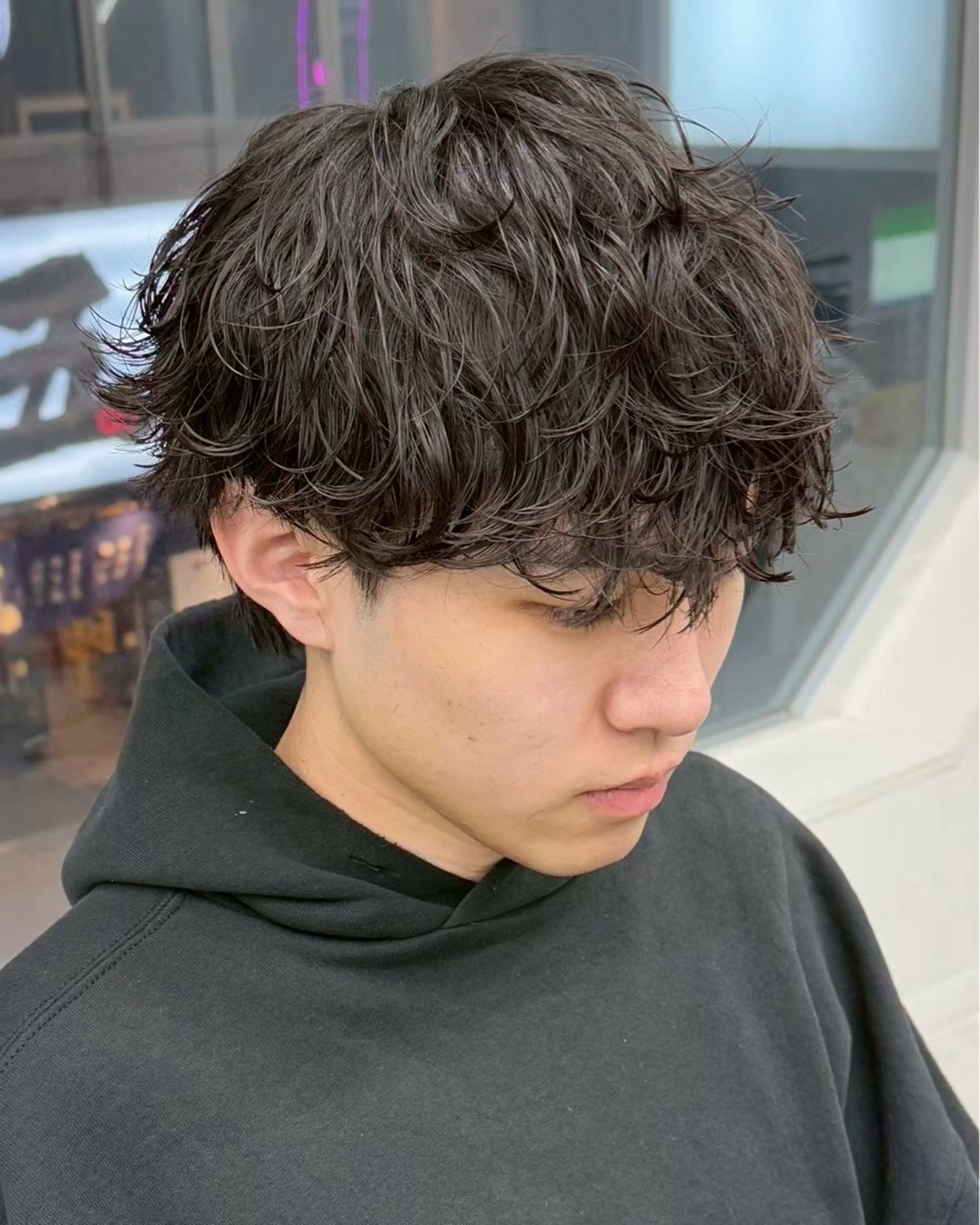 🉐〖平日限定！！！〗メンズカット＋パーマ ‪🐈‍⬛[ シャドウ/波巻き/ツイスパ/ニュアンス]の写真