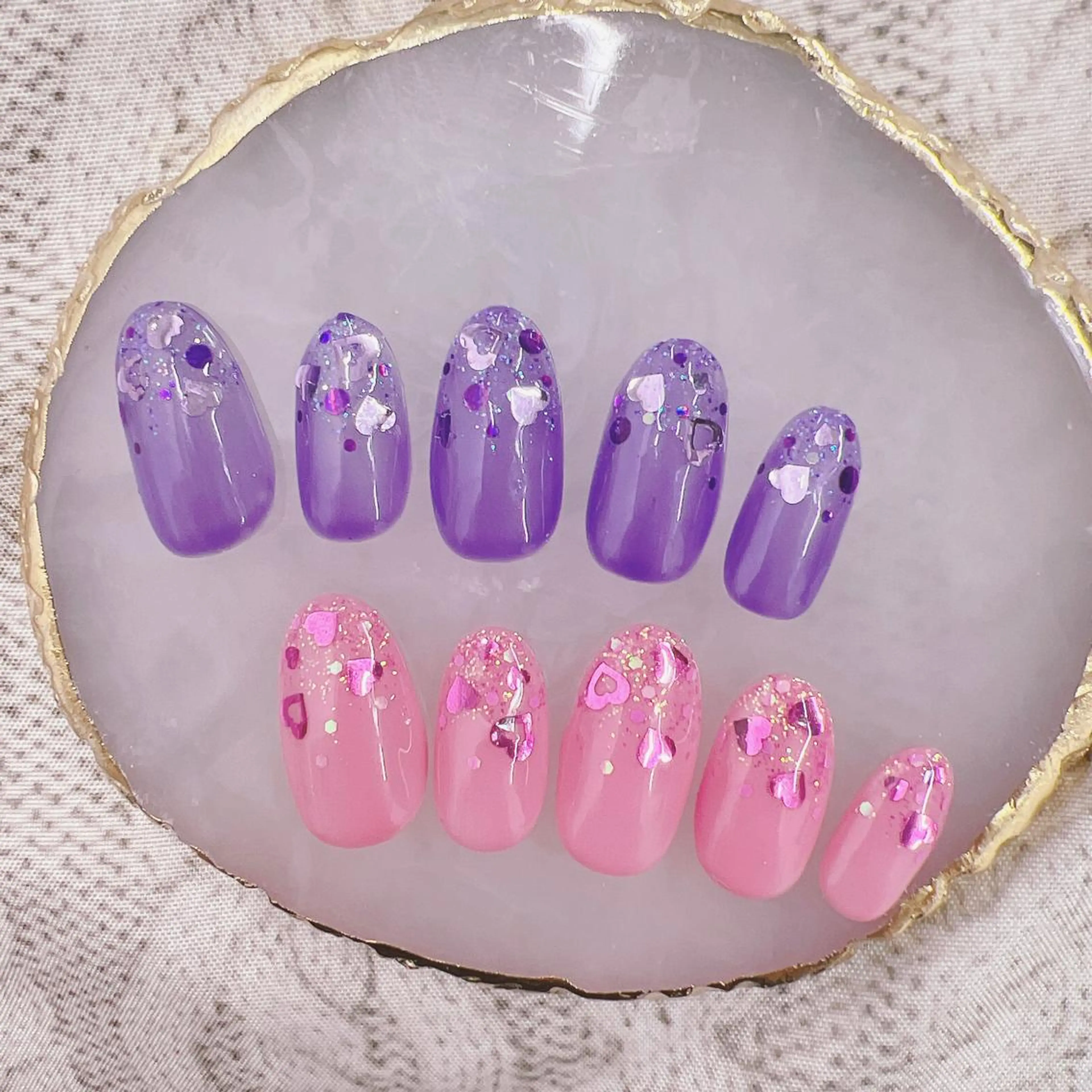 ネイル ハート ハンドネイル Minion所属・北浦和minion YUKIのマツエク・マツパデザイン