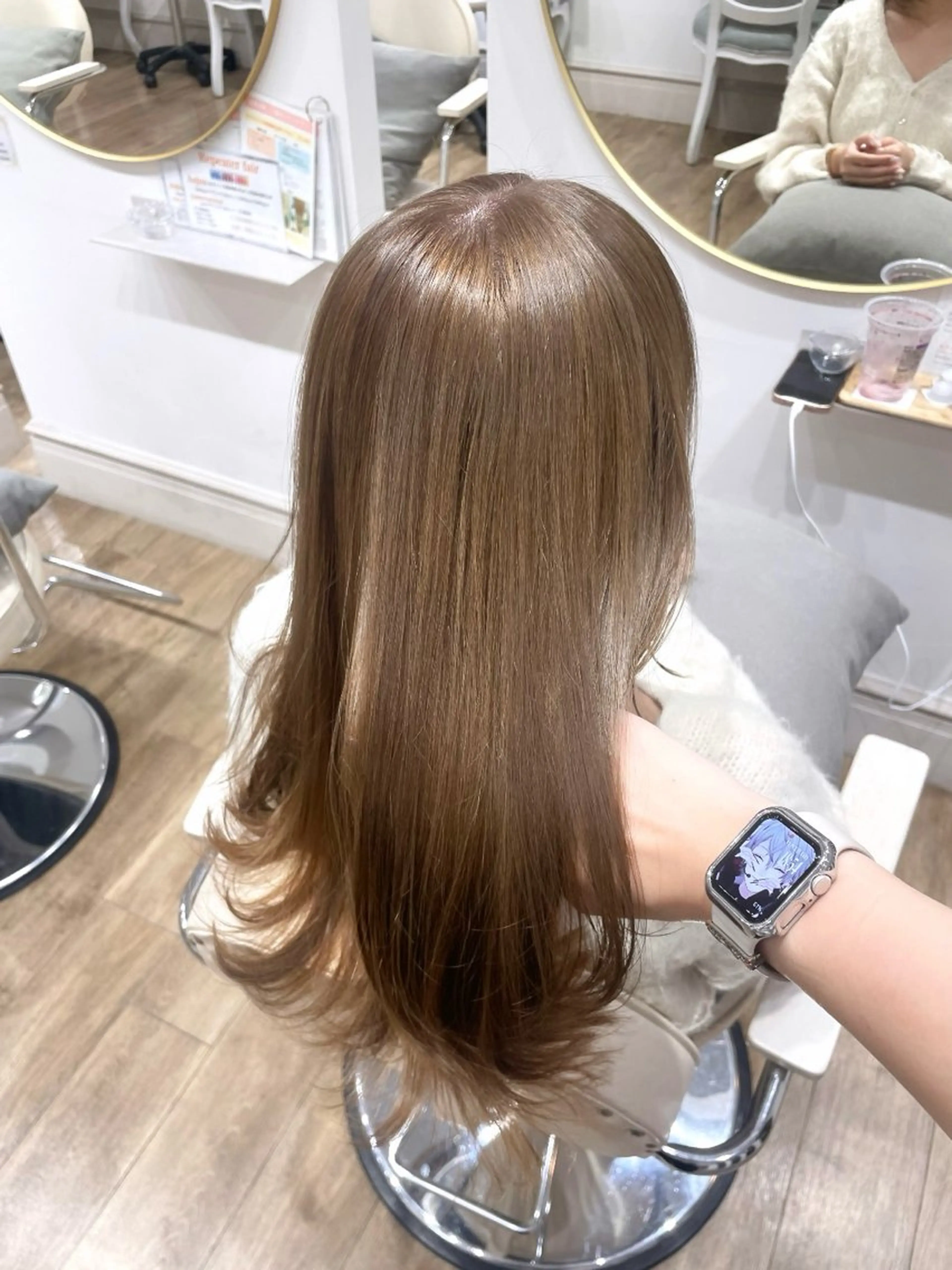 セミロング ヘアカラー トリートメント ももか /韓国style🖤のヘアスタイル