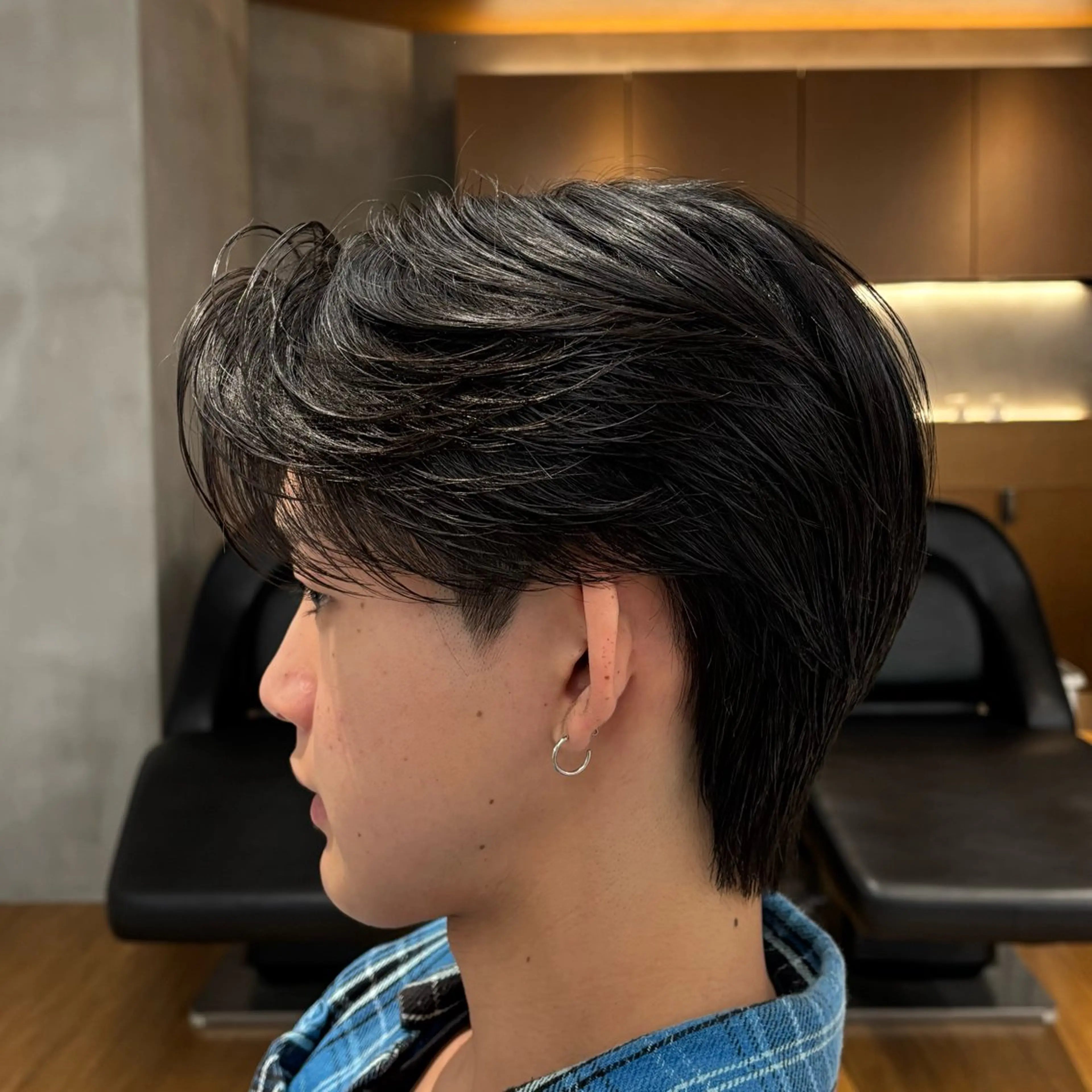 メンズ センターパート カット トリートメント ヘアセット 表参道/スパイキー ショート/SOTAのヘアスタイル