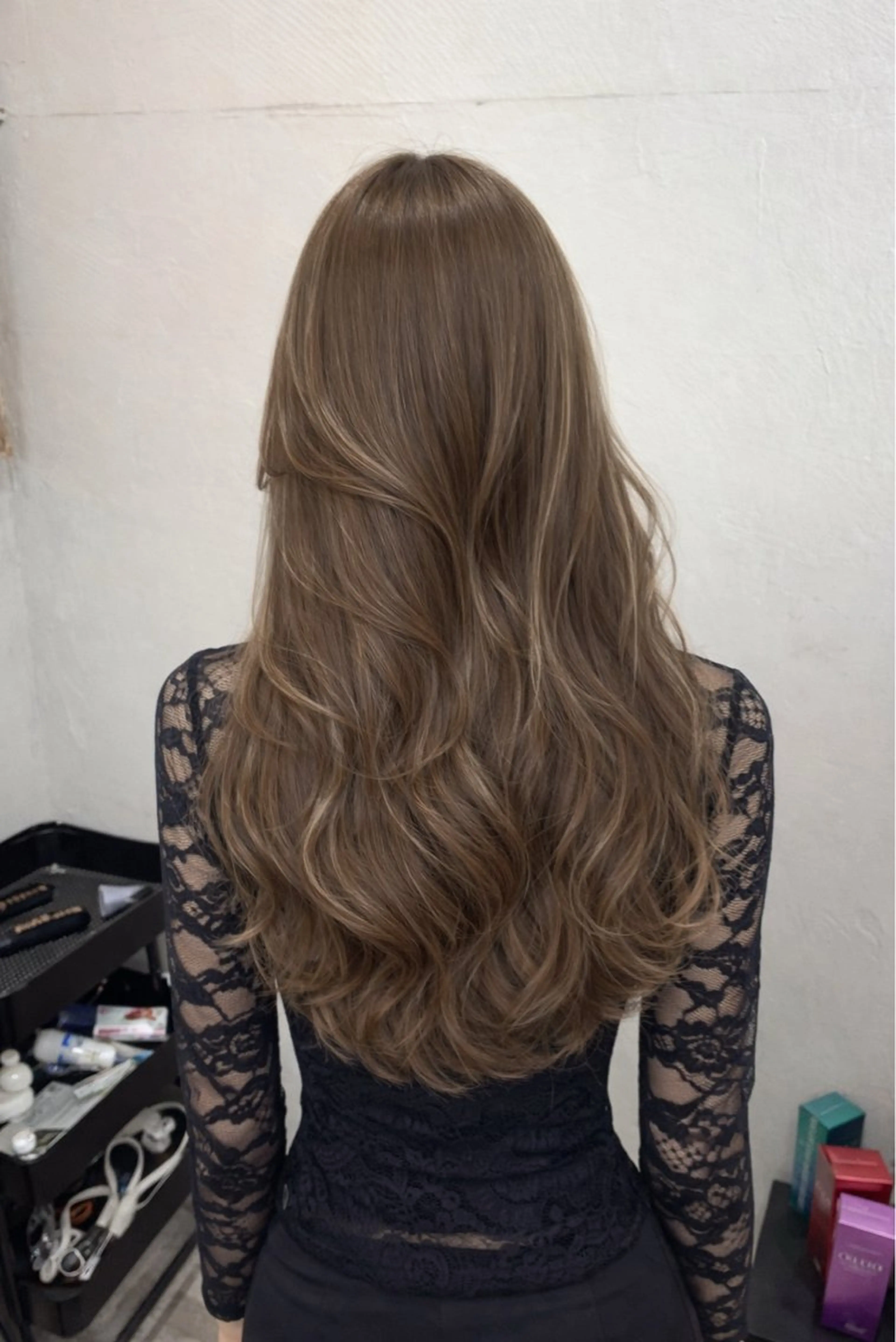 ロング カラー AMI Hair  supply所属・髪質改善カラー韓国風 レイヤーtudaのヘアスタイル