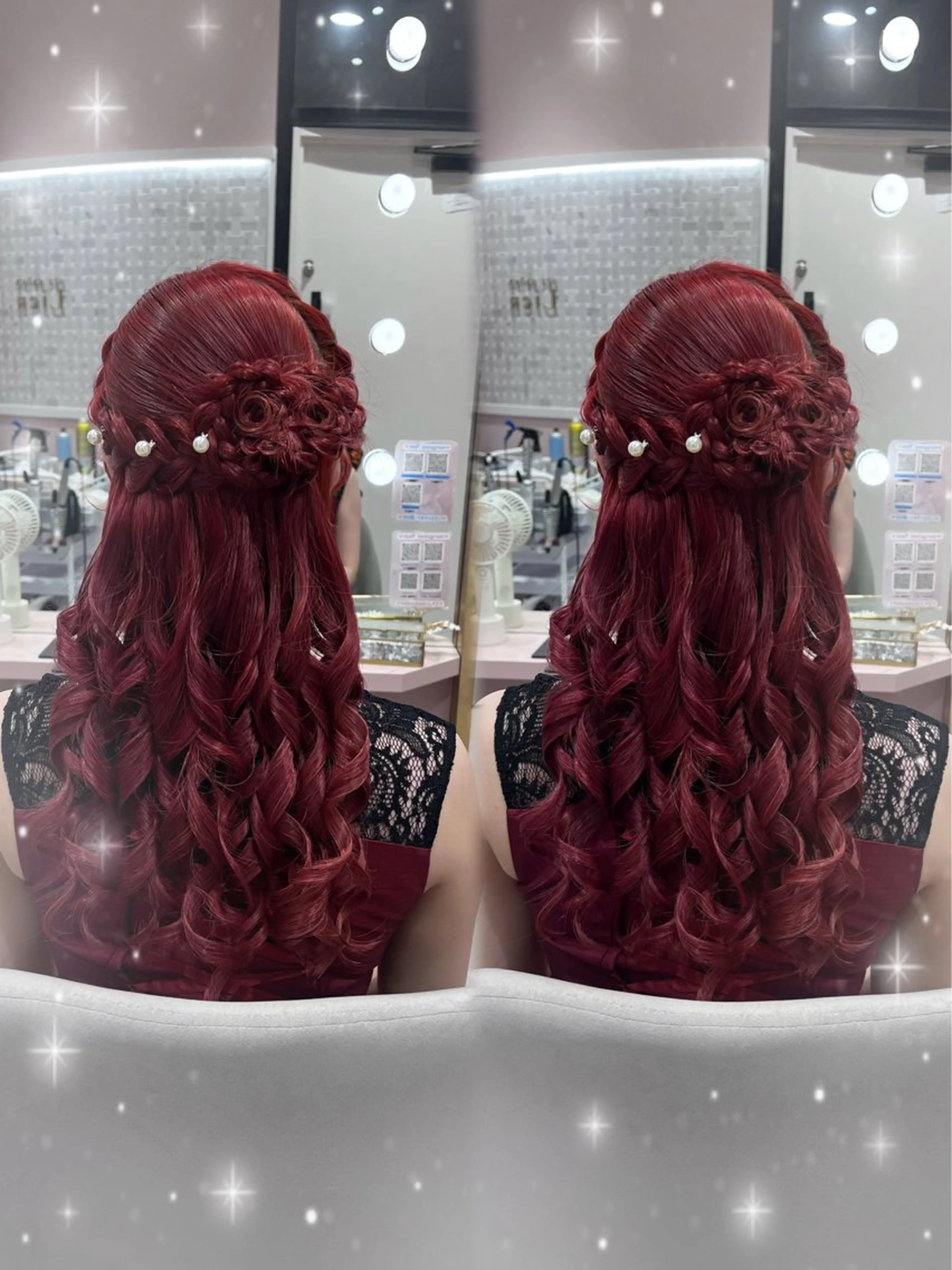 ヘアアレンジ ヘアセット lien momoのヘアスタイル