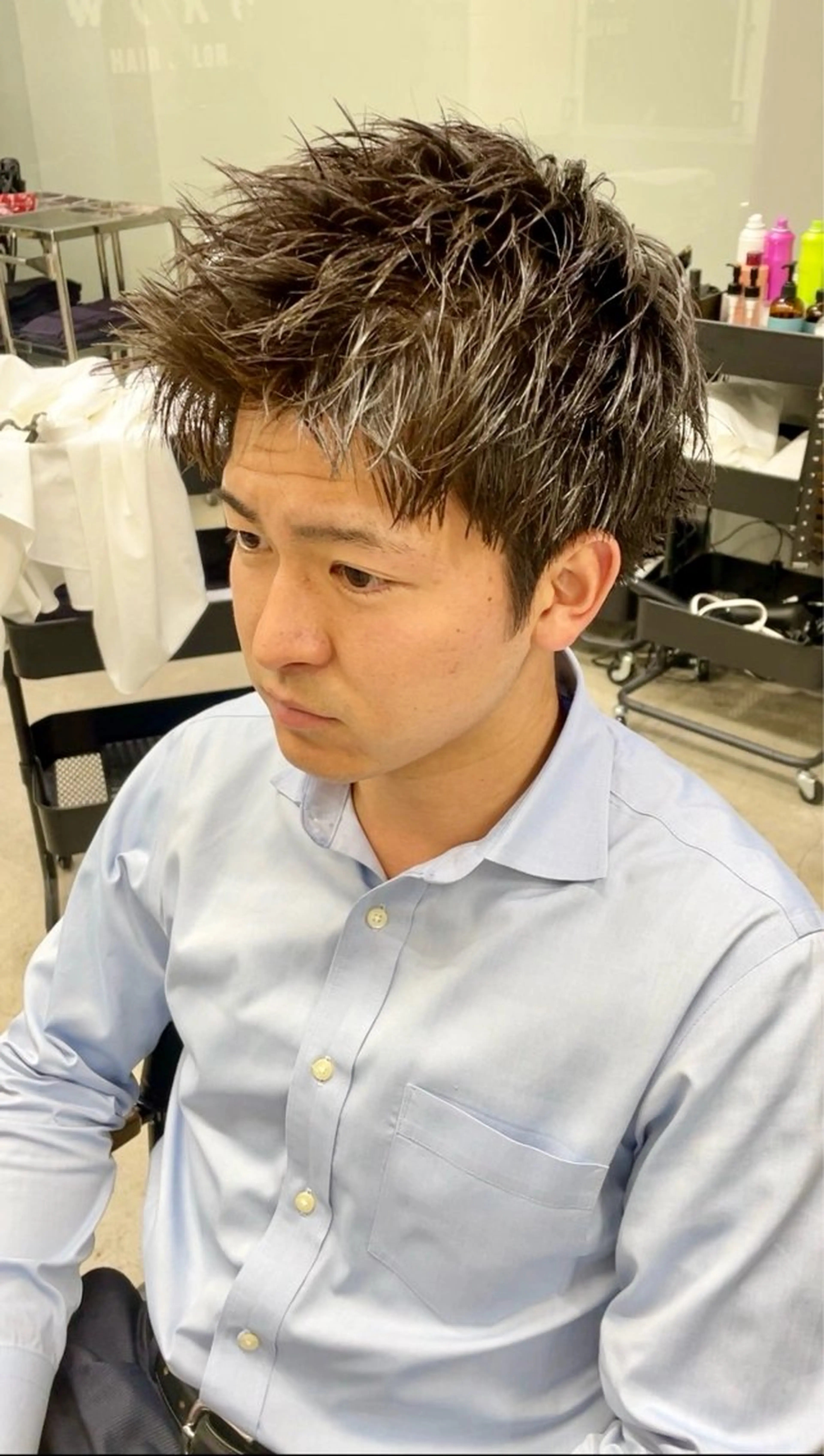 ショート パーマ メンズ メンズ専門サロン wokeのヘアスタイル