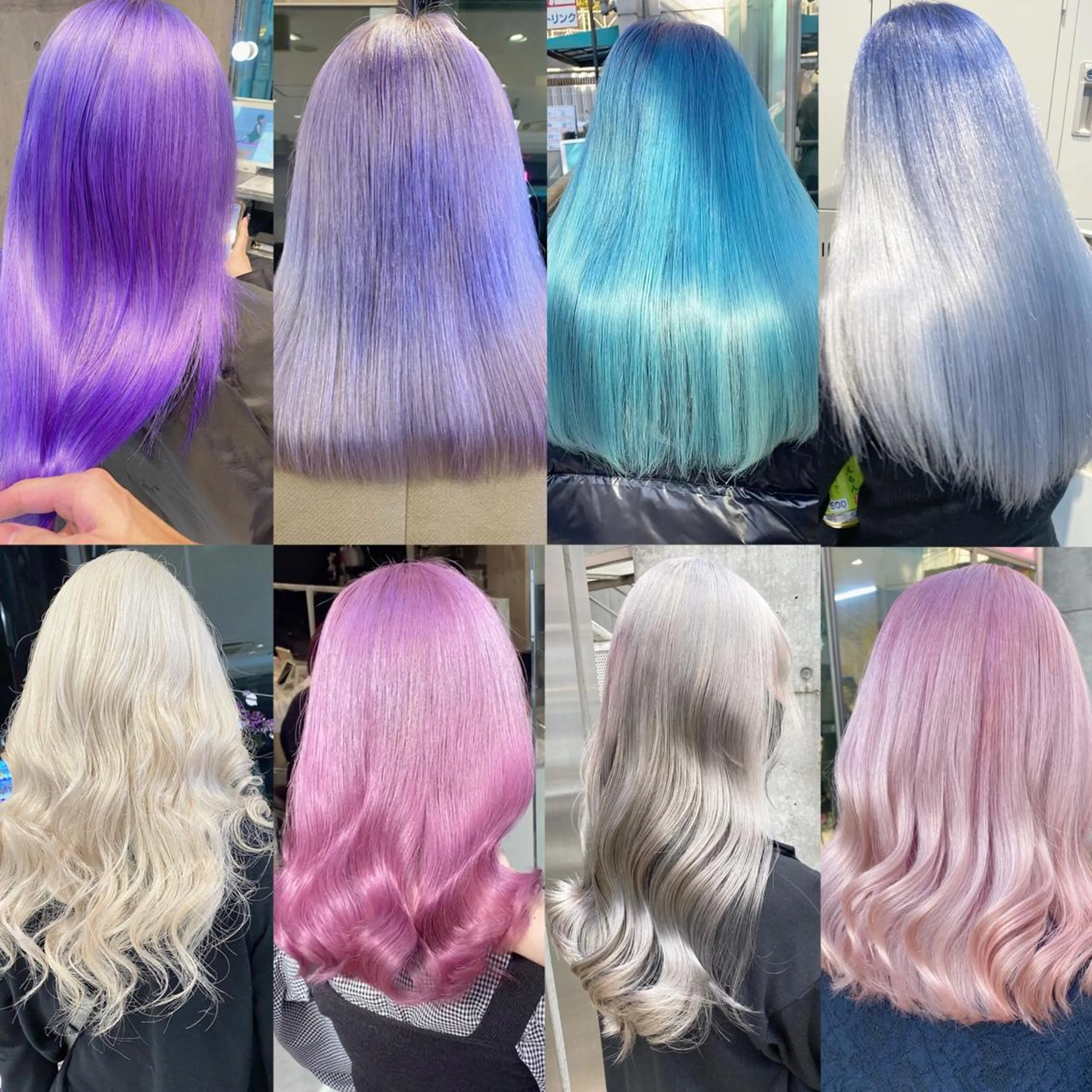 セミロング カラー メンズ アイブロウ JuNブリーチに 縮毛矯正するプロのヘアスタイル