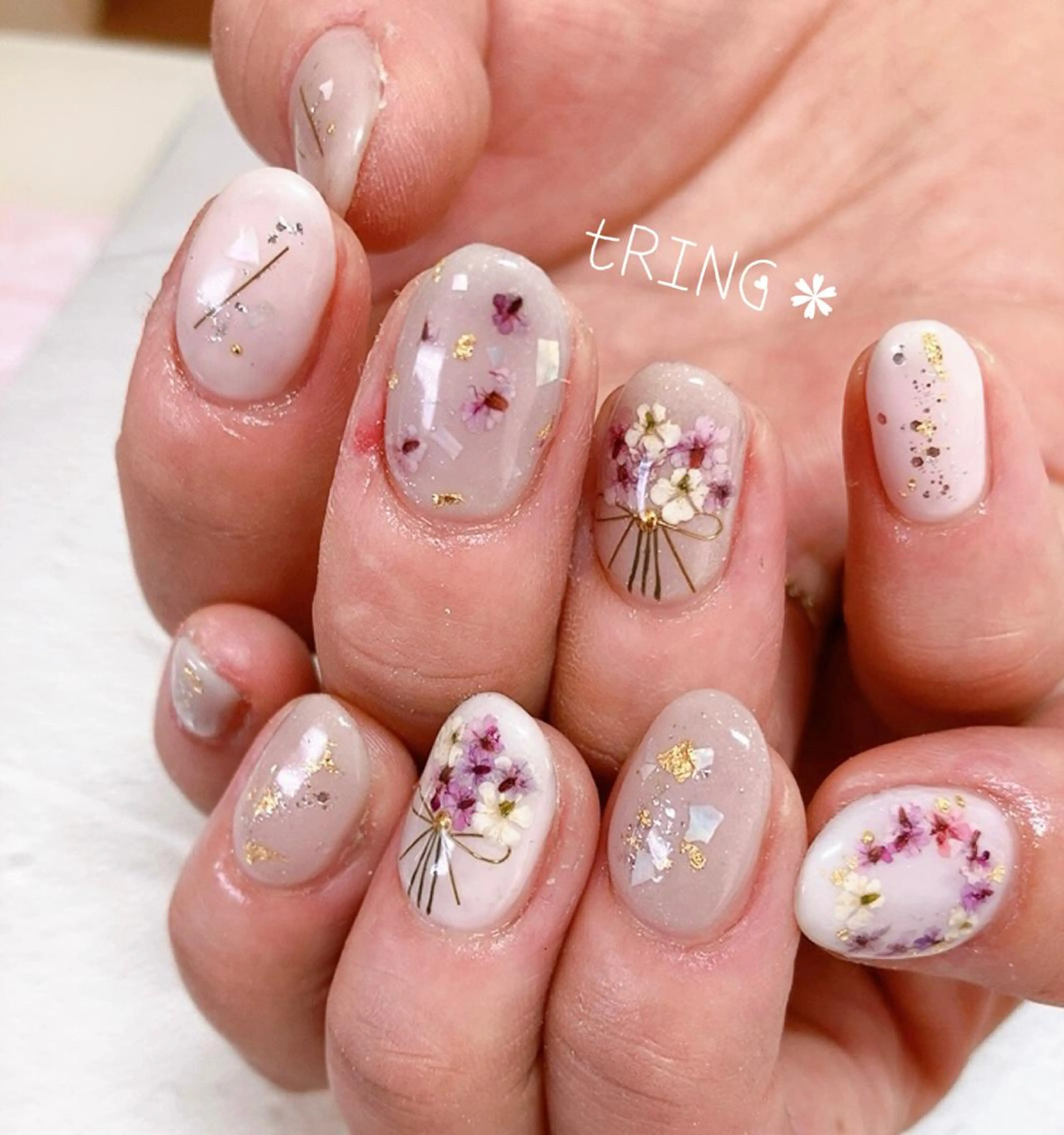 ネイル ハンドネイル tRING* しいの木台のネイルデザイン