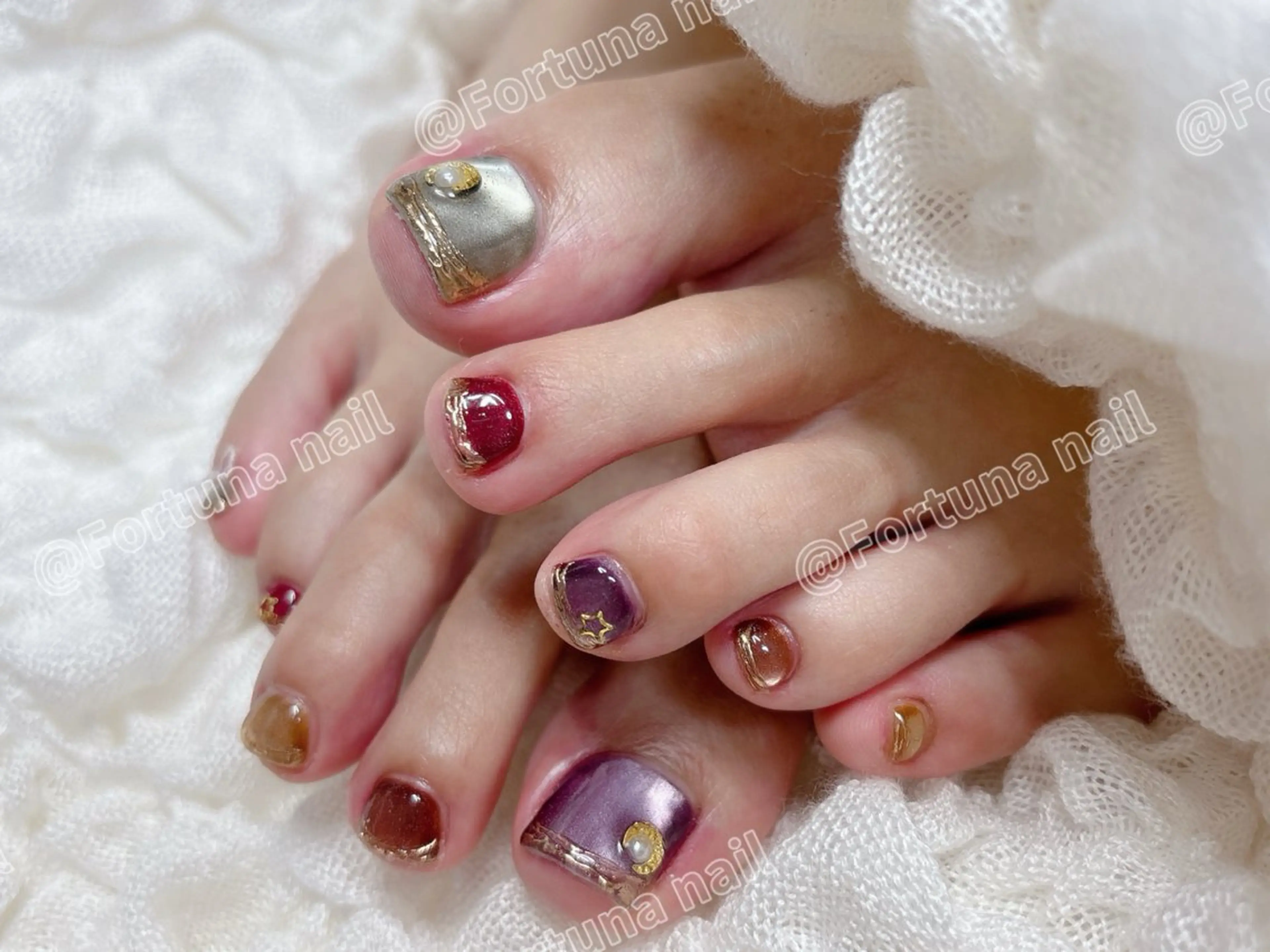 ネイル フットネイル Nail •Head スパFortunaのネイルデザイン