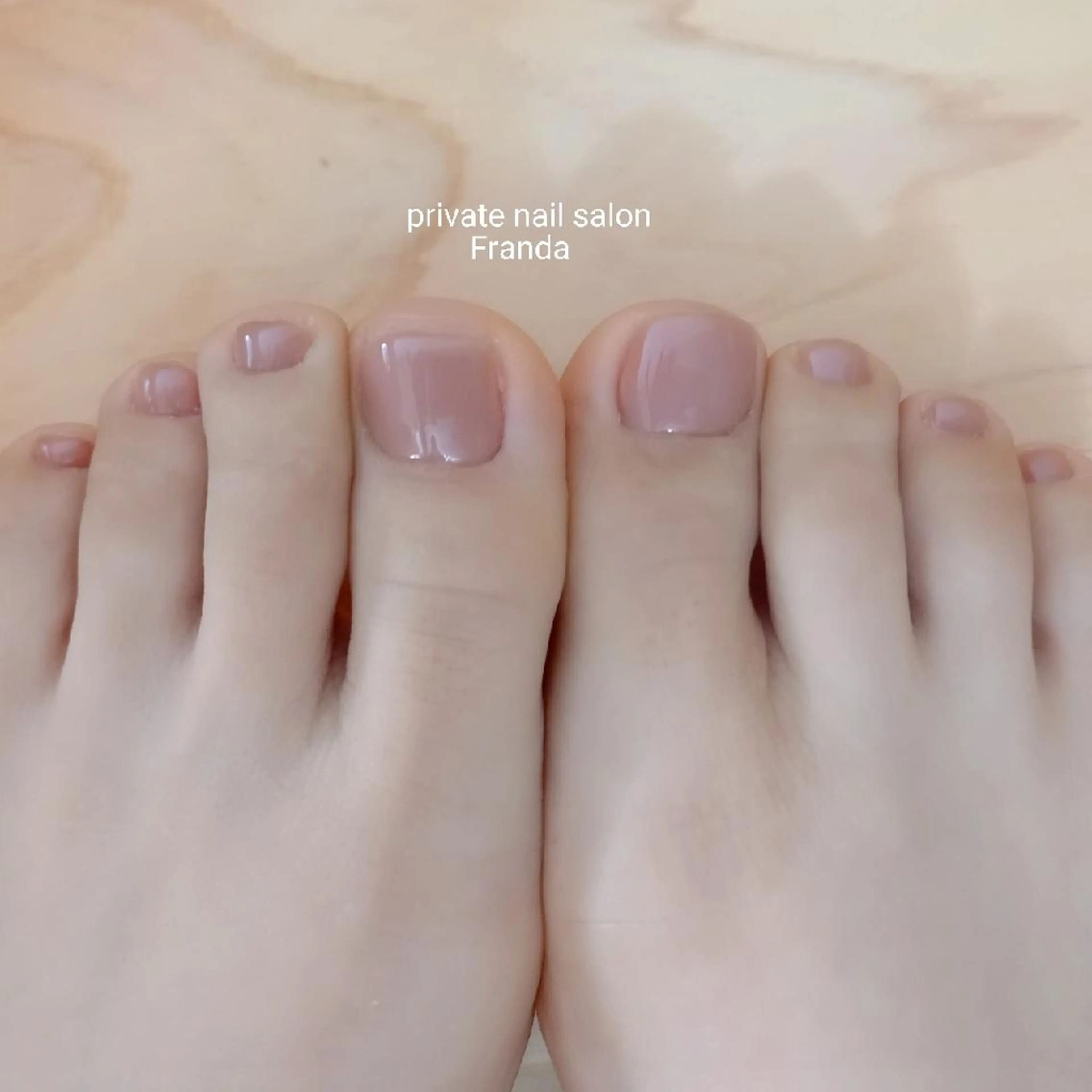 オフ込み】フットネイル♡ワンカラーの写真