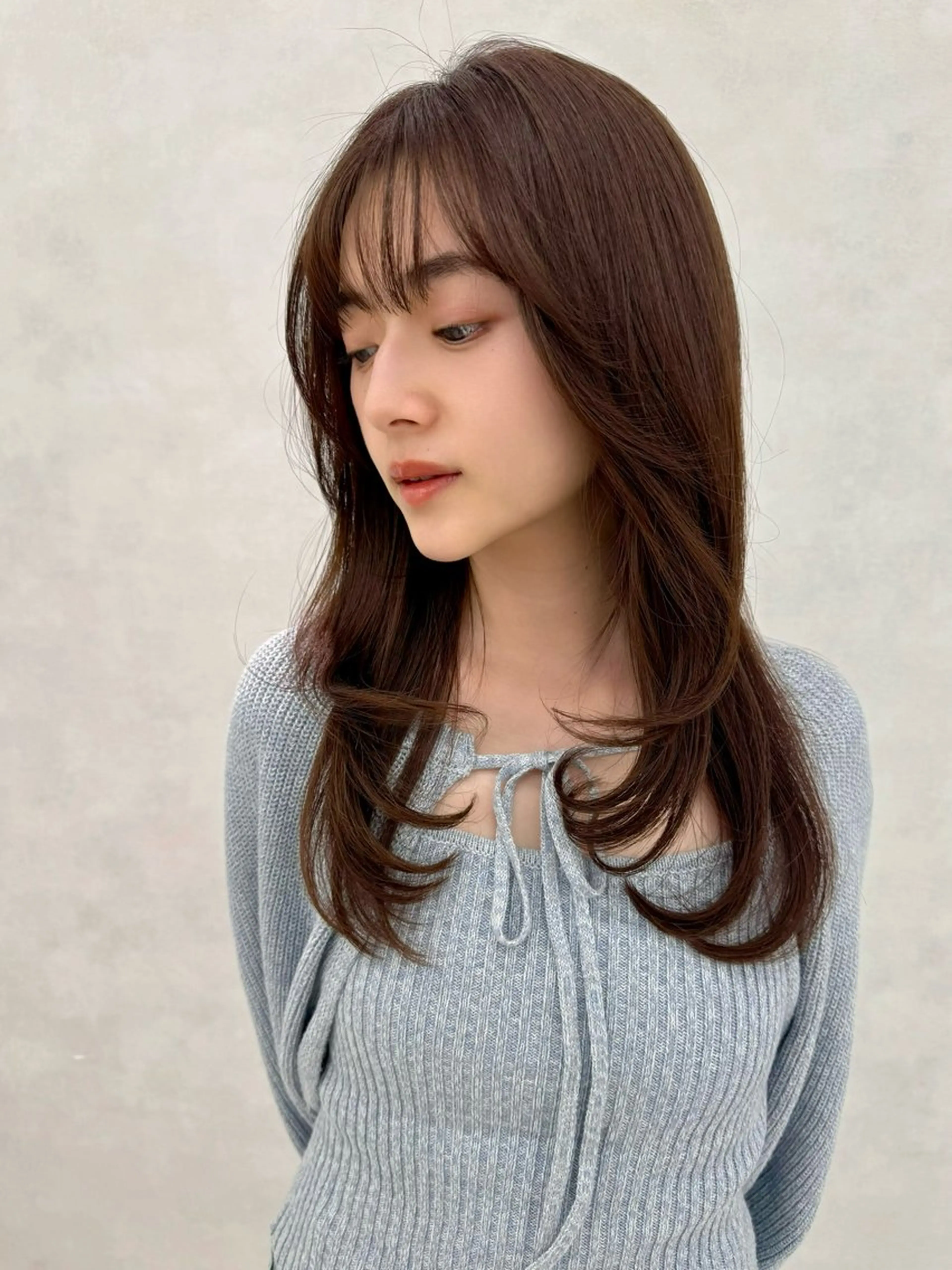ロング 韓国風ヘア レイヤーカット 三鷹で1番ショート ボブをカットする新谷のヘアスタイル
