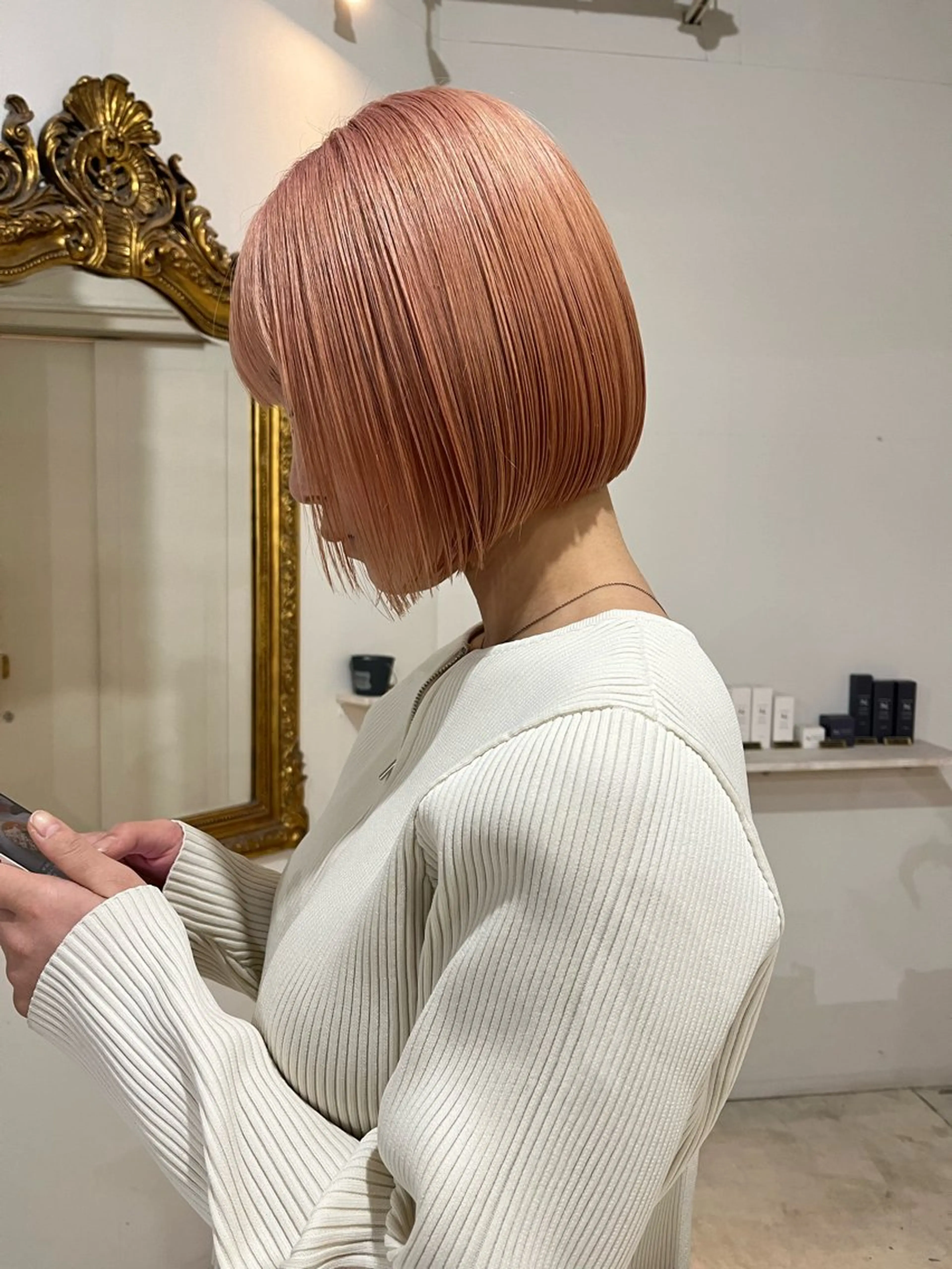 ショート カット ヘアカラー トリートメント ダブルカラー/透明感 💈JUNYA💈のヘアスタイル