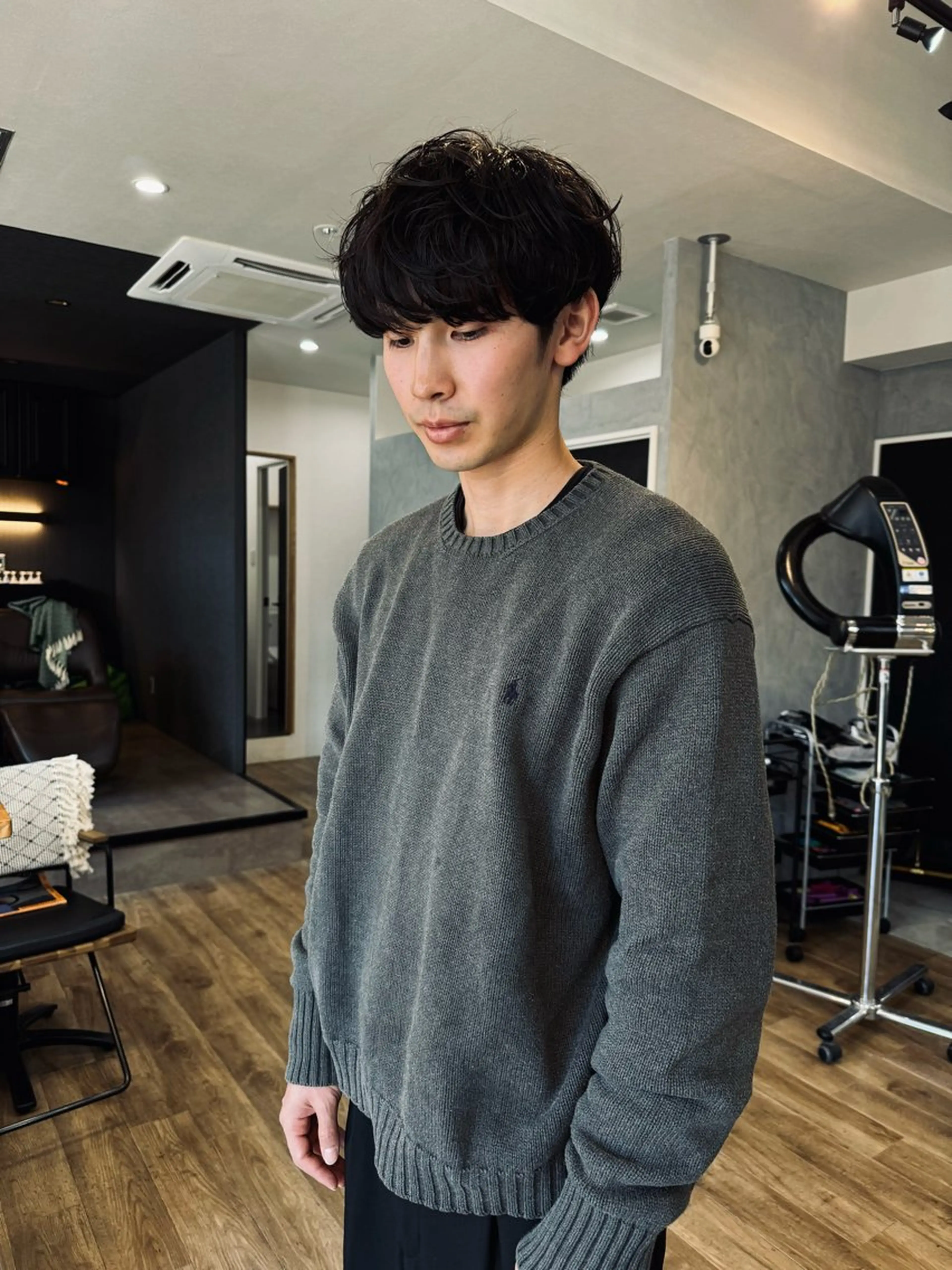 ショート パーマ メンズ Basis 田口豪司のヘアスタイル