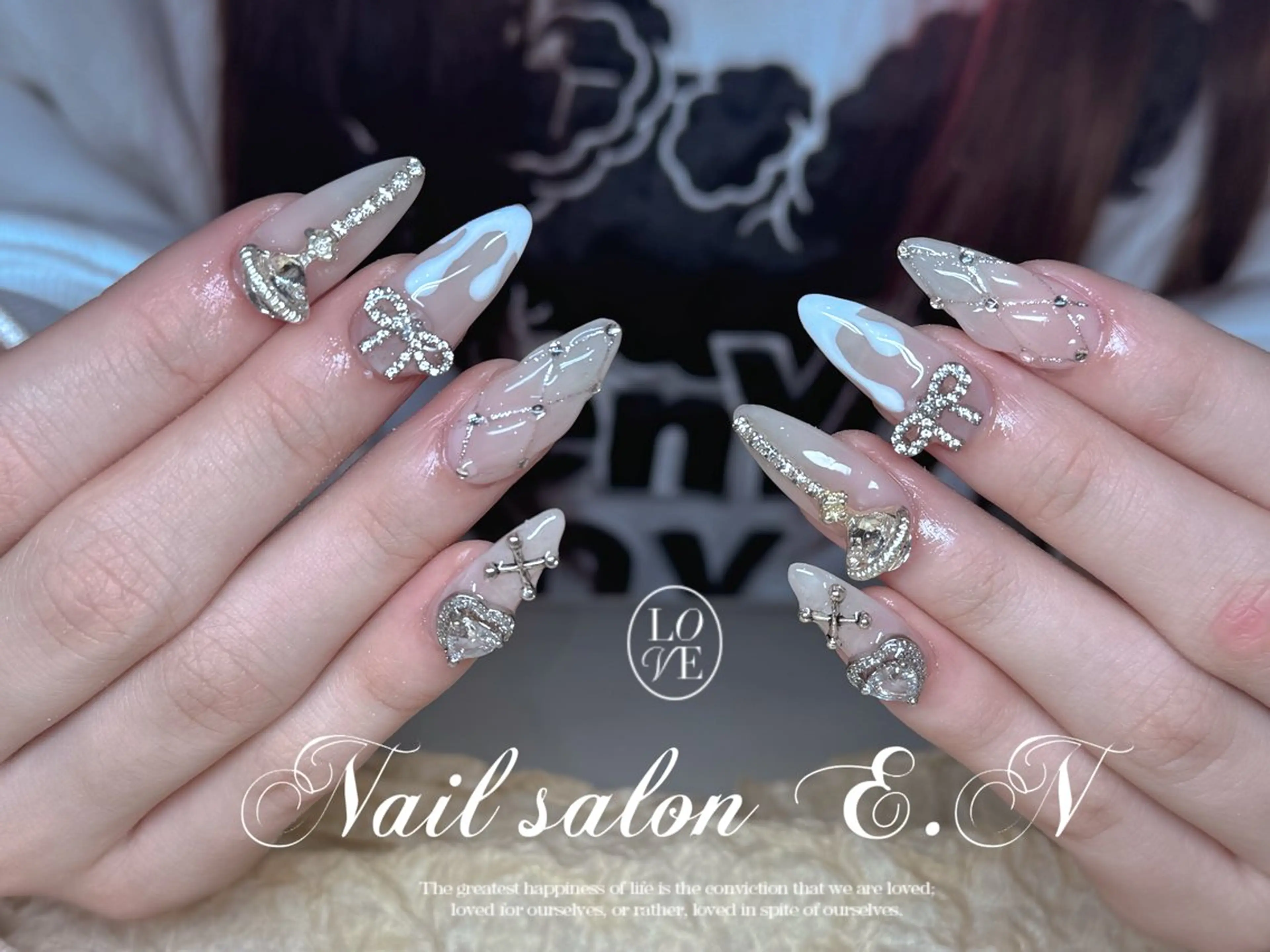 ネイル E.N🦋 長さ出し/持ち込みのネイルデザイン