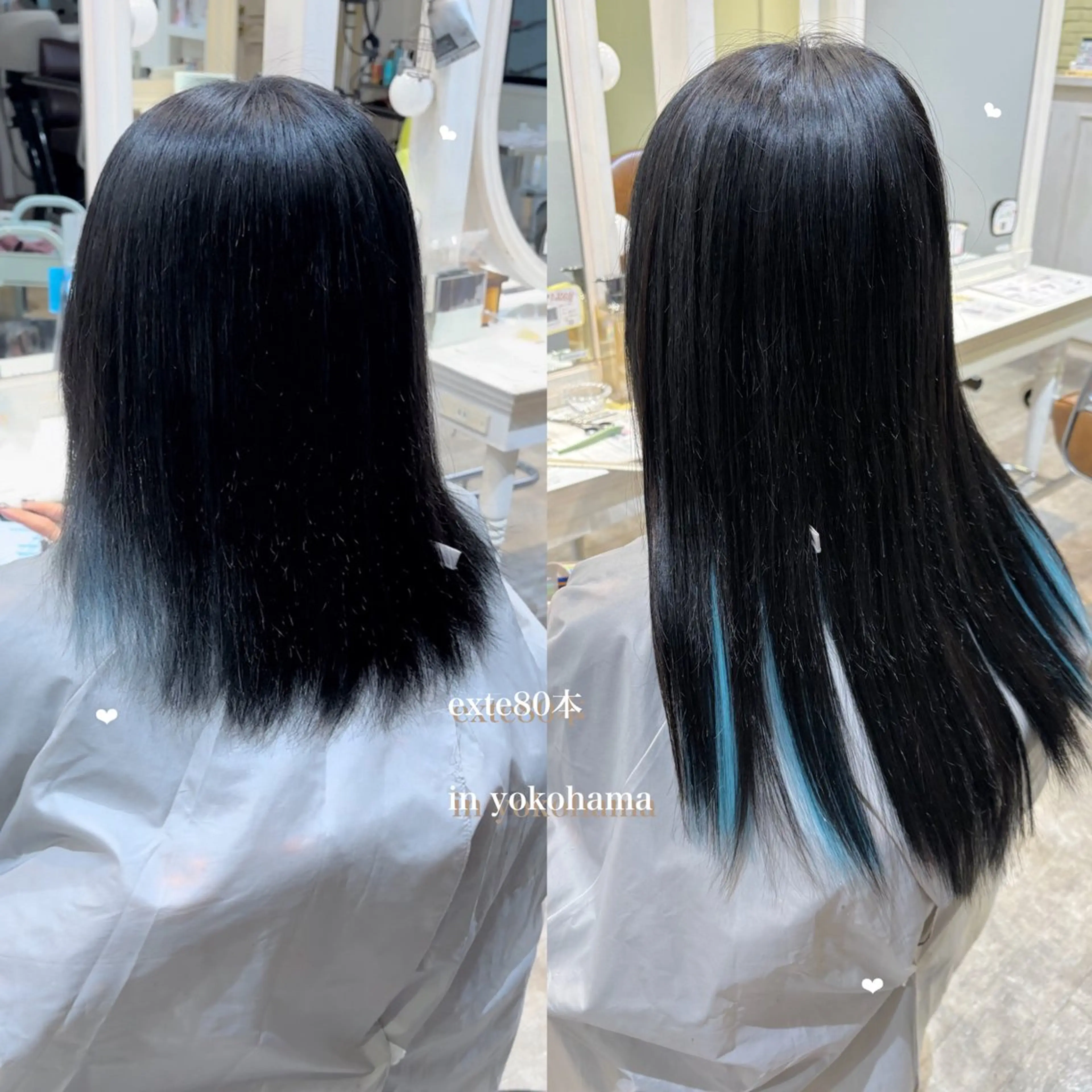 セミロング シールエクステ エクステ エクステ エクステ/ハイトーン 🐏☁️miminaのヘアスタイル