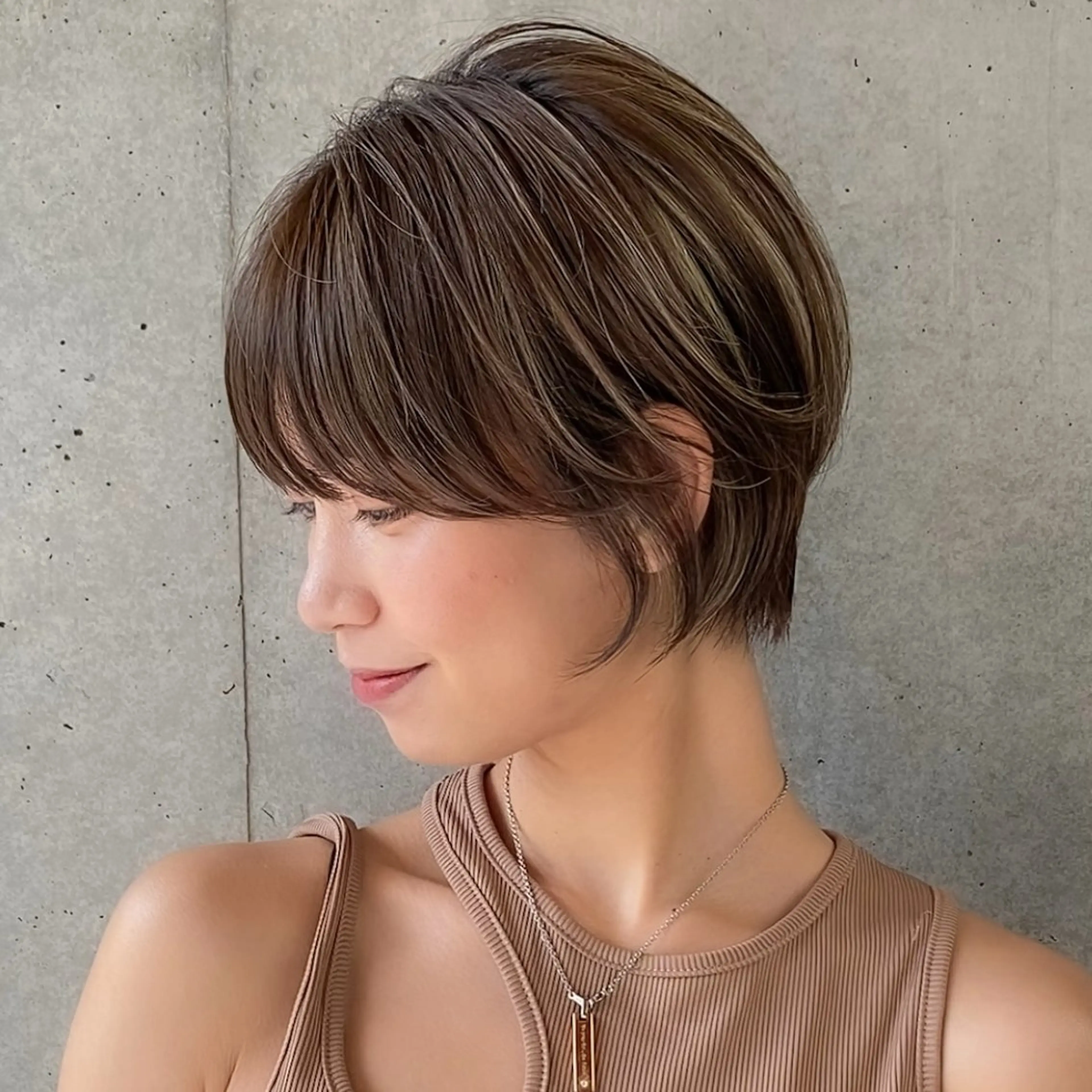 ショート カラー ハイライトカラー ハイライト ショートヘア 色気/ボブ/ショート Genkiのヘアスタイル