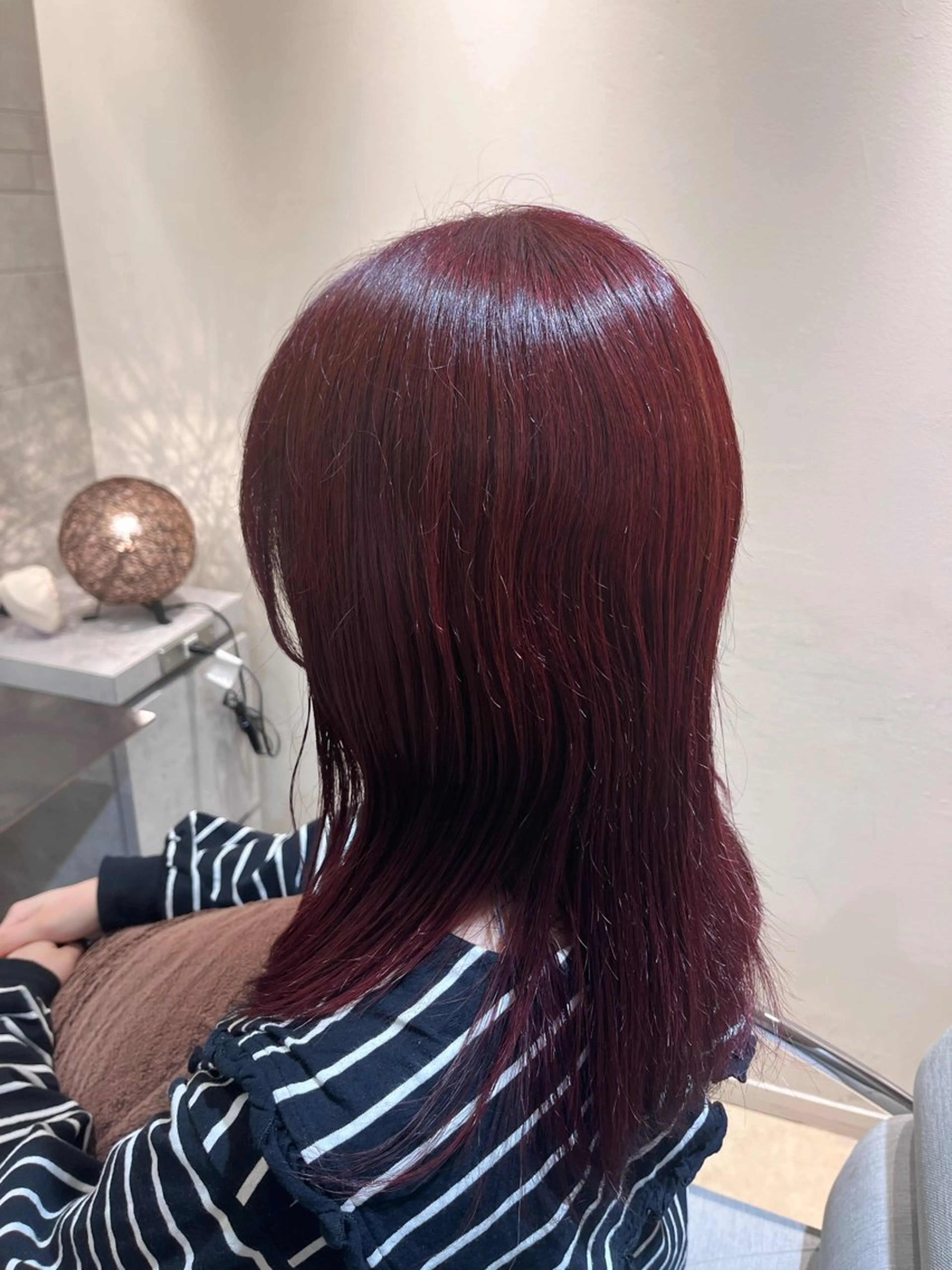 セミロング カラー ヘアカラー 川崎 唯華のヘアスタイル