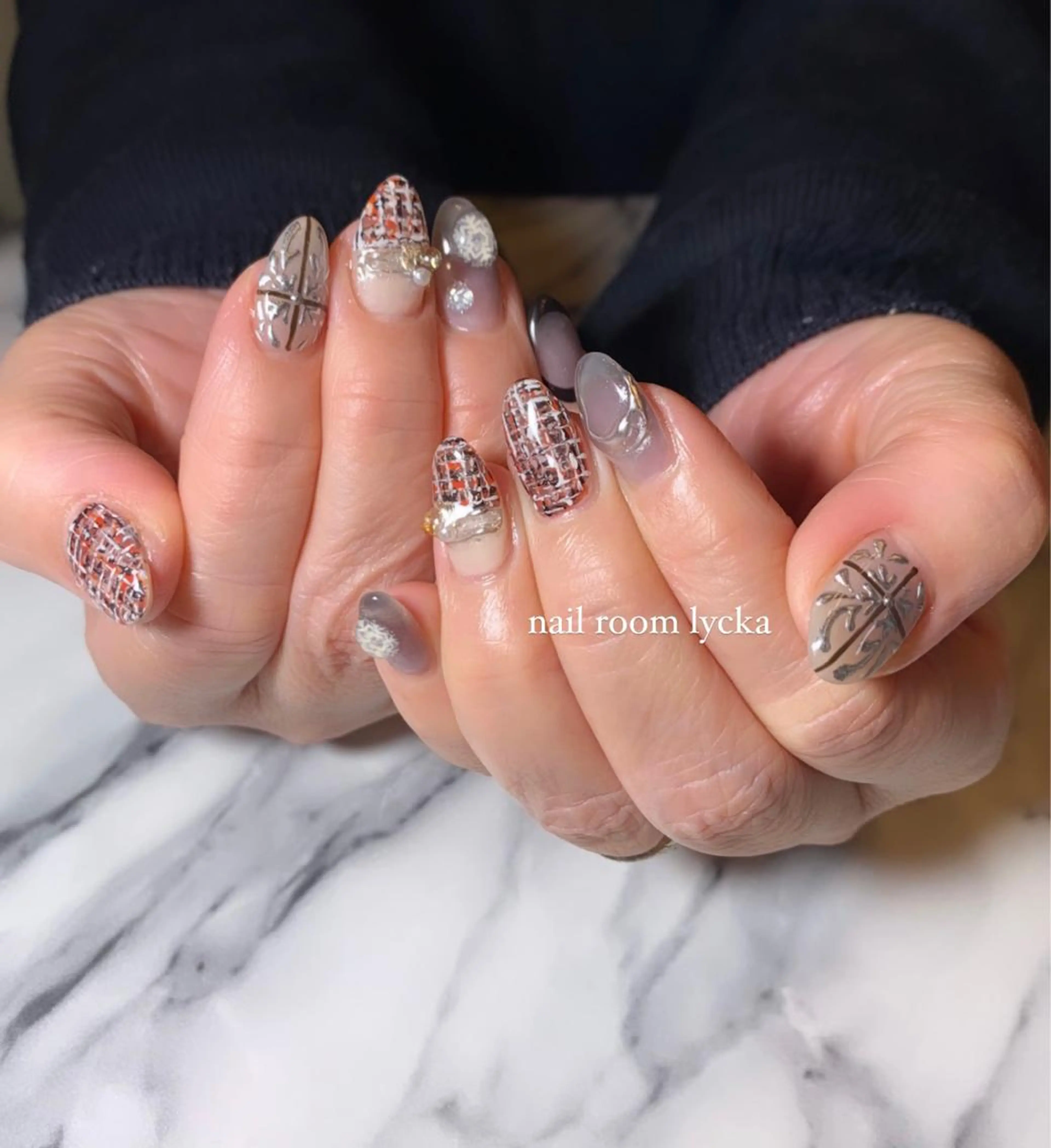 ネイル ﾈｲﾙﾙｰﾑﾘｯｶ 𝐦𝐚𝐲𝐮のネイルデザイン