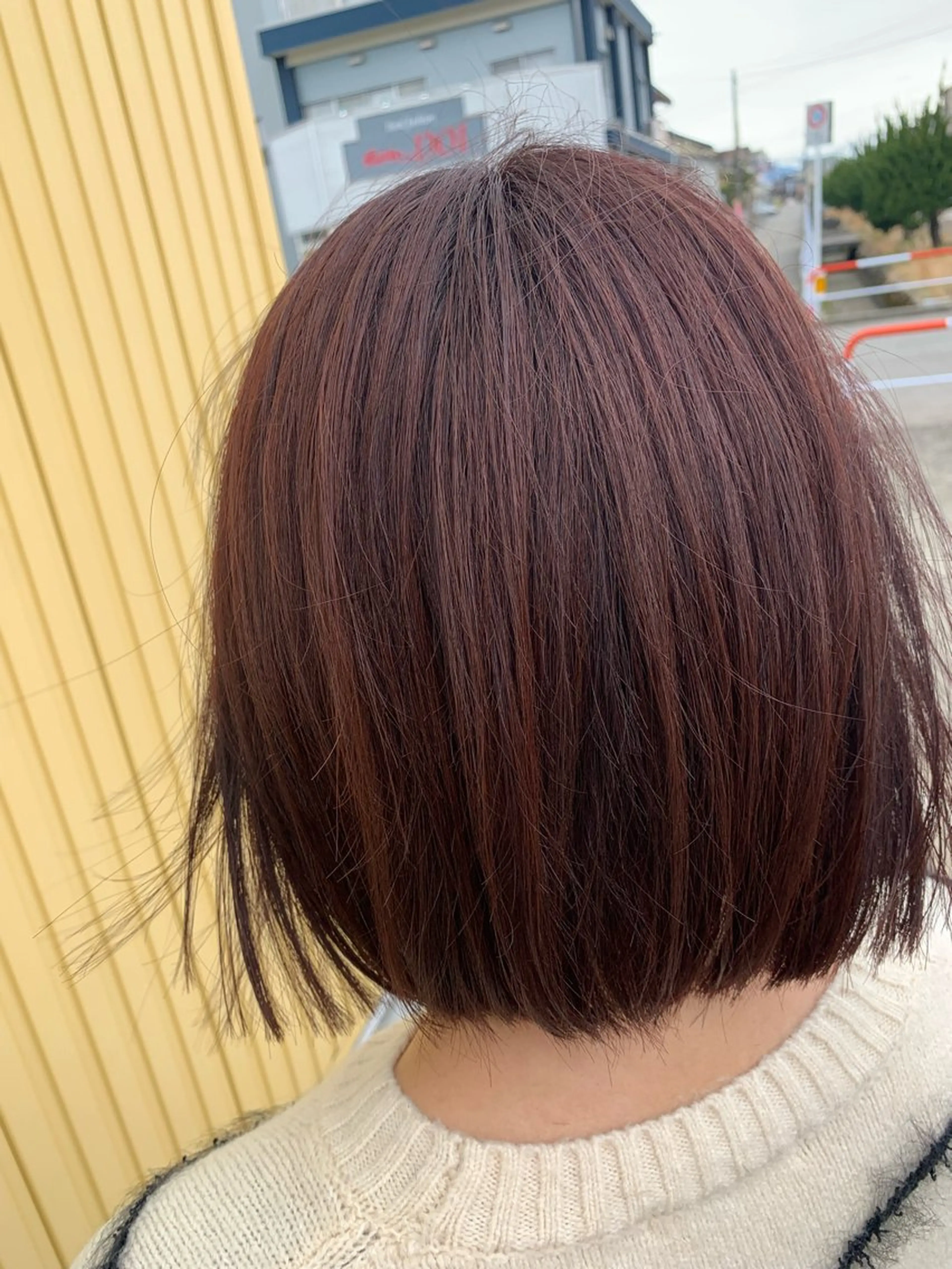 ミディアム カラー カット ヘアカラー トリートメント 柴田 結衣のヘアスタイル