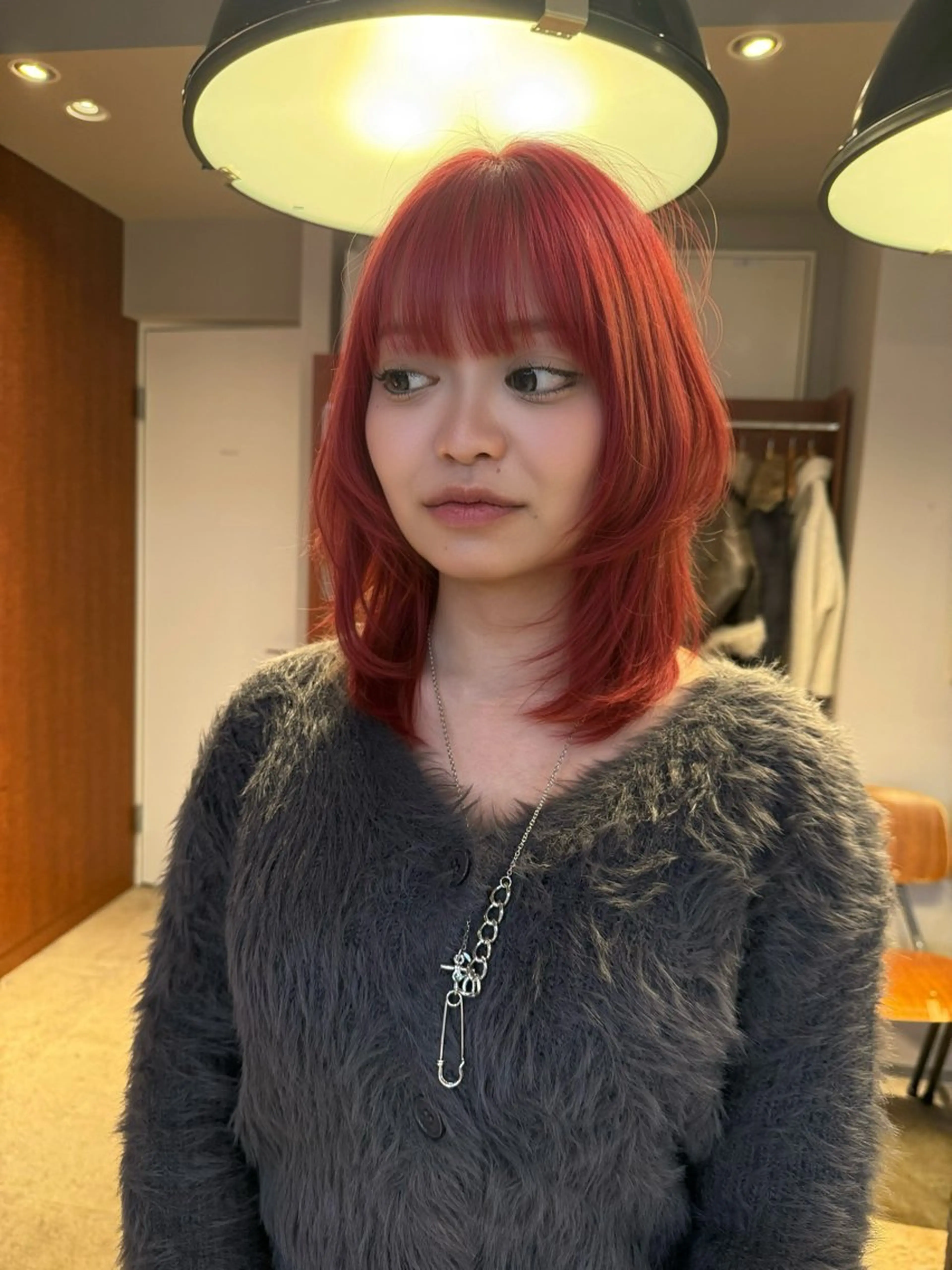 ミディアム カラー ヘアカラー カラー特化/ブリーチ 梅田中崎町/あかりのヘアスタイル