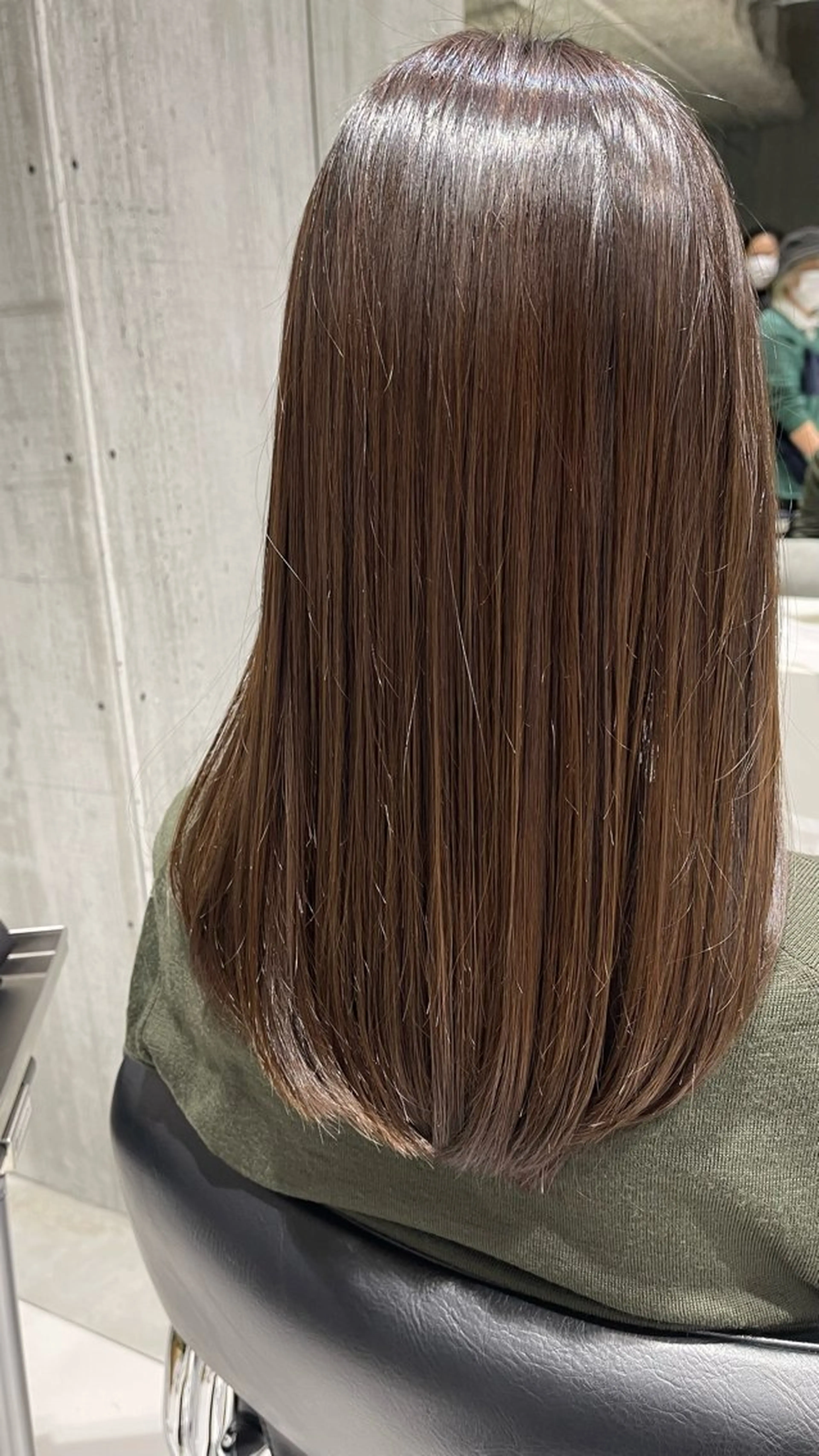 ミディアム カラー ブラウンカラー 髪質改善 WISTERIA P LUS1 ikumiのヘアスタイル