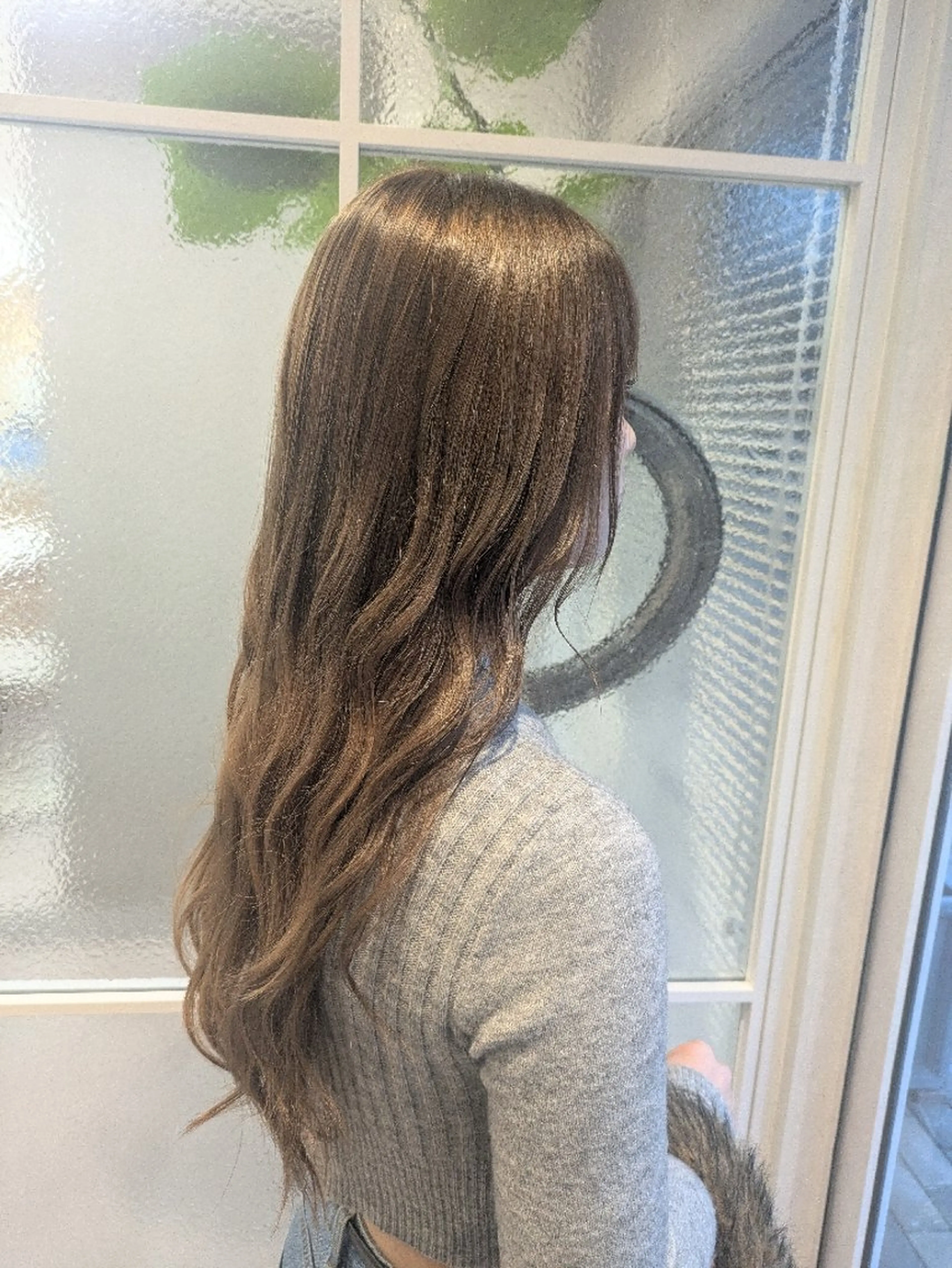 ロング カラー グレージュ 髪質改善 似合わせ❥艶💎及川 由香のヘアスタイル