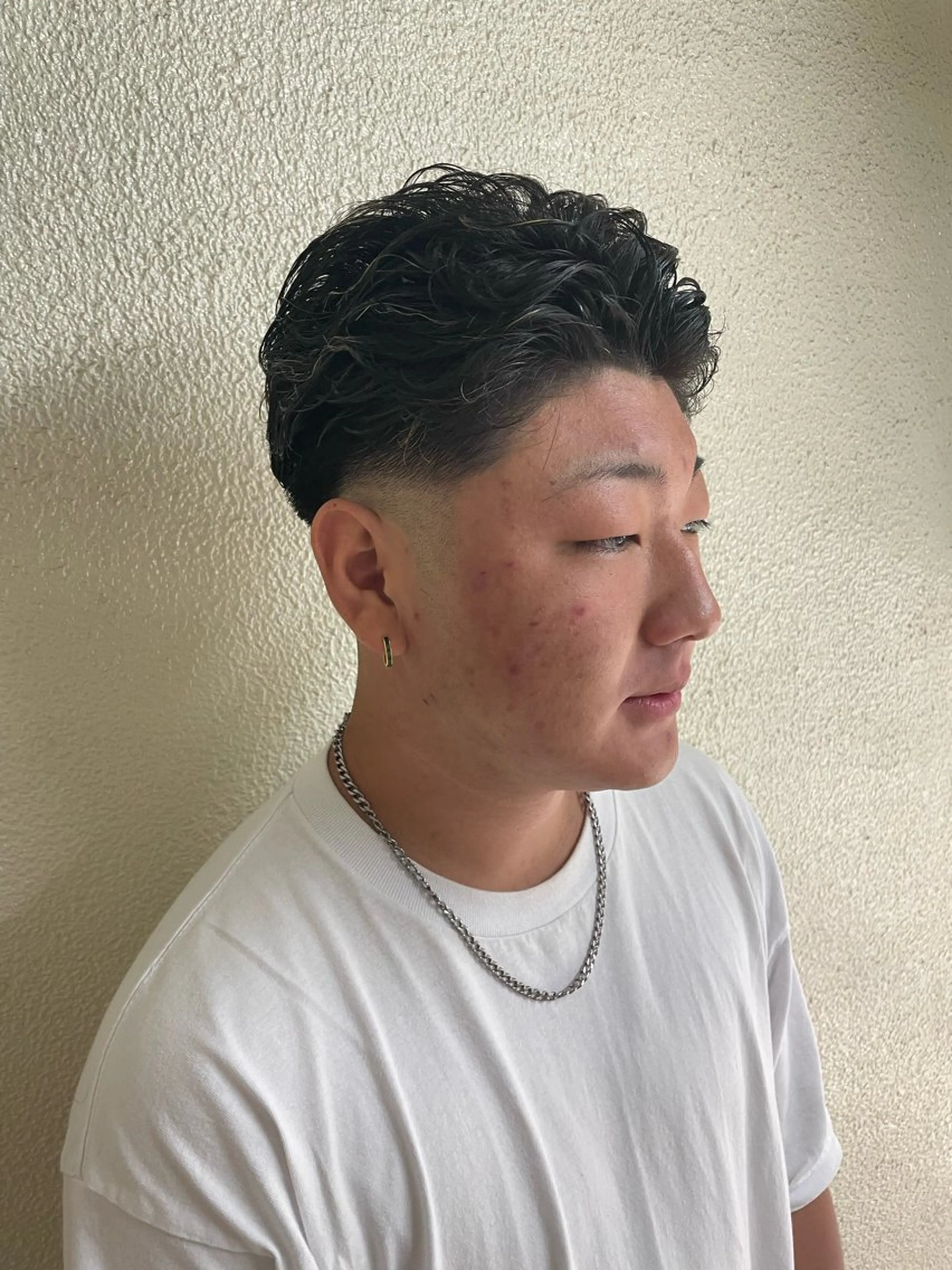 ミディアム パーマ メンズ 辻堂メンズ特化 YU-YAのヘアスタイル