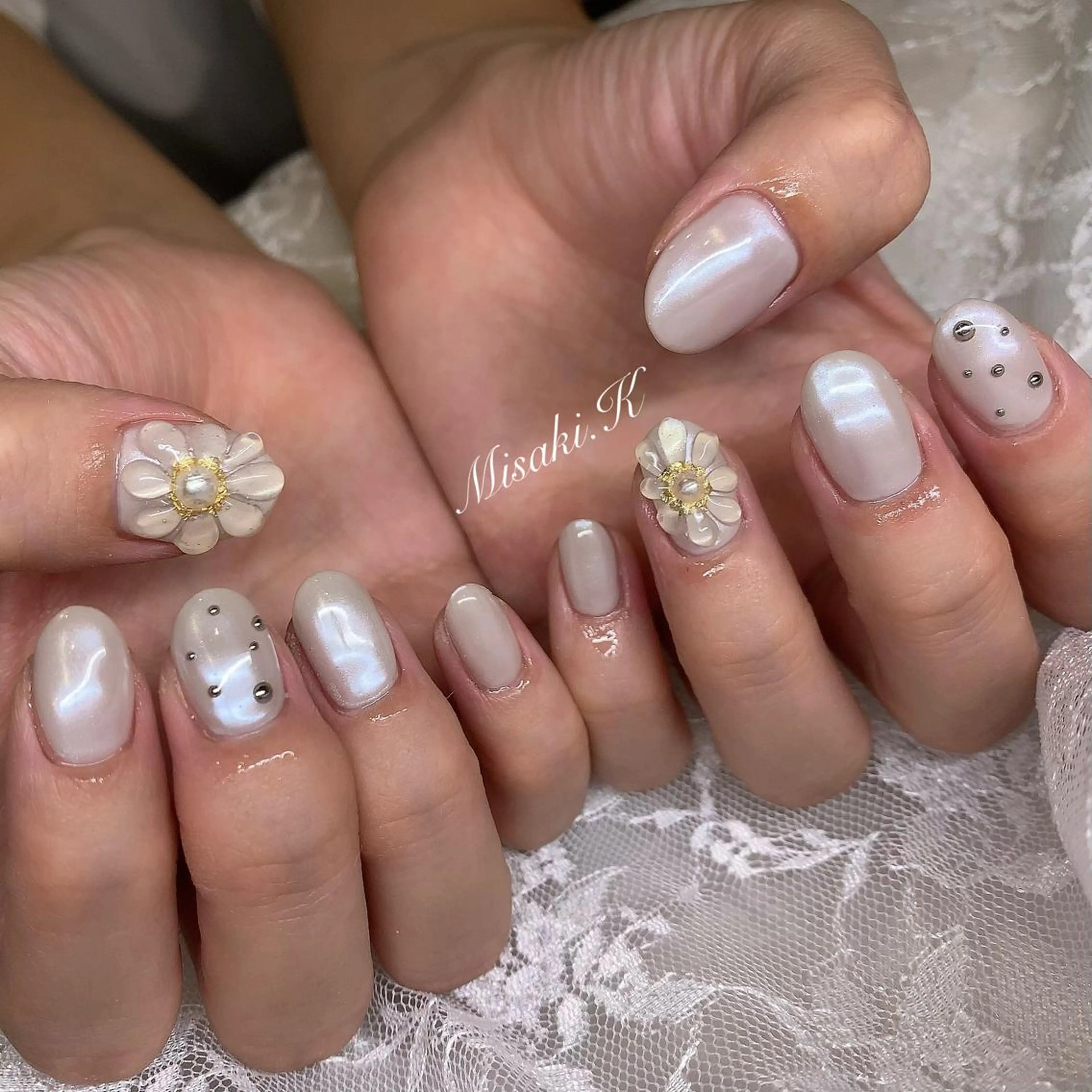 ネイル ミラーネイル K. Misakiのネイルデザイン