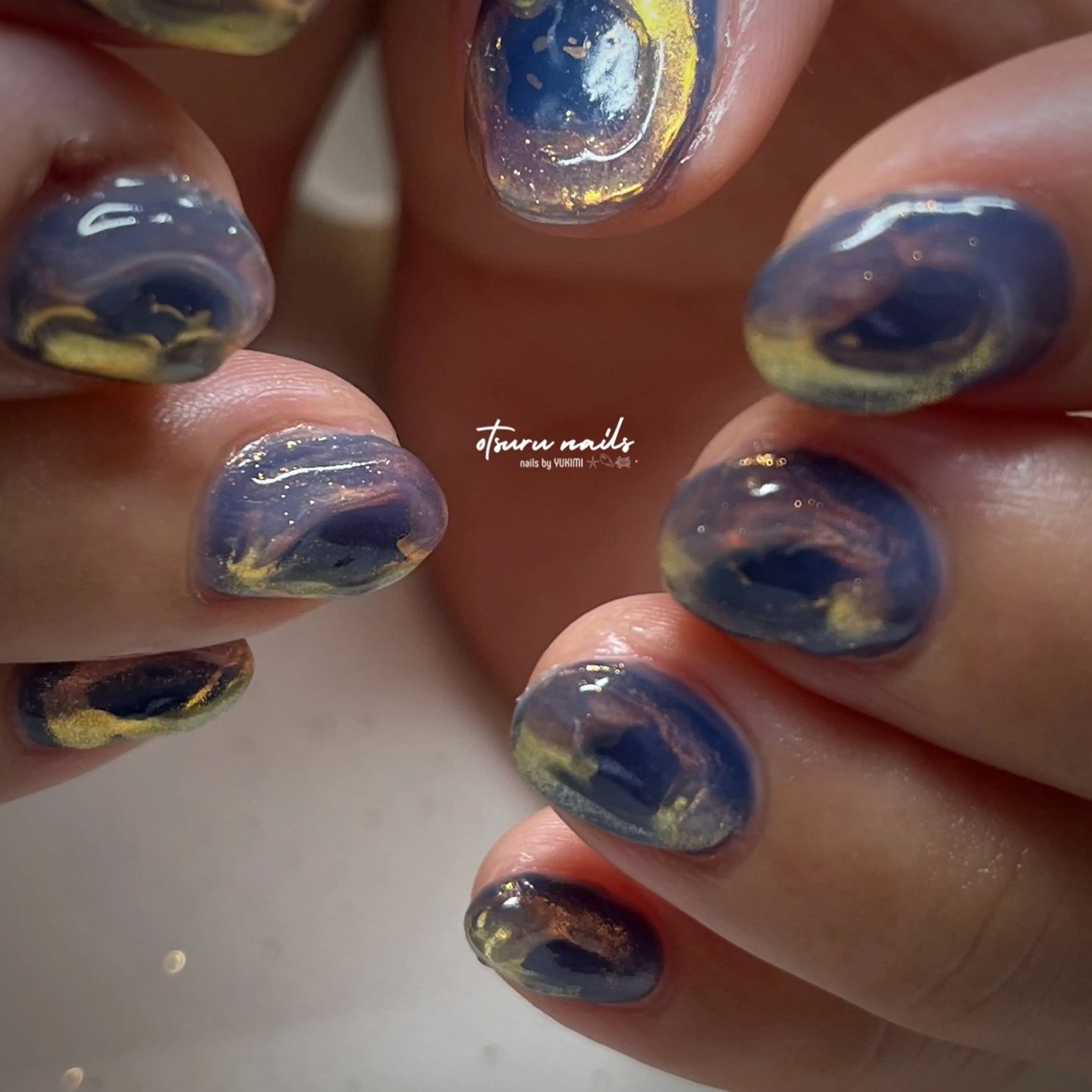 ネイル 氷ネイル・うるうるネイル otsurunail (オツルネイル)のネイルデザイン