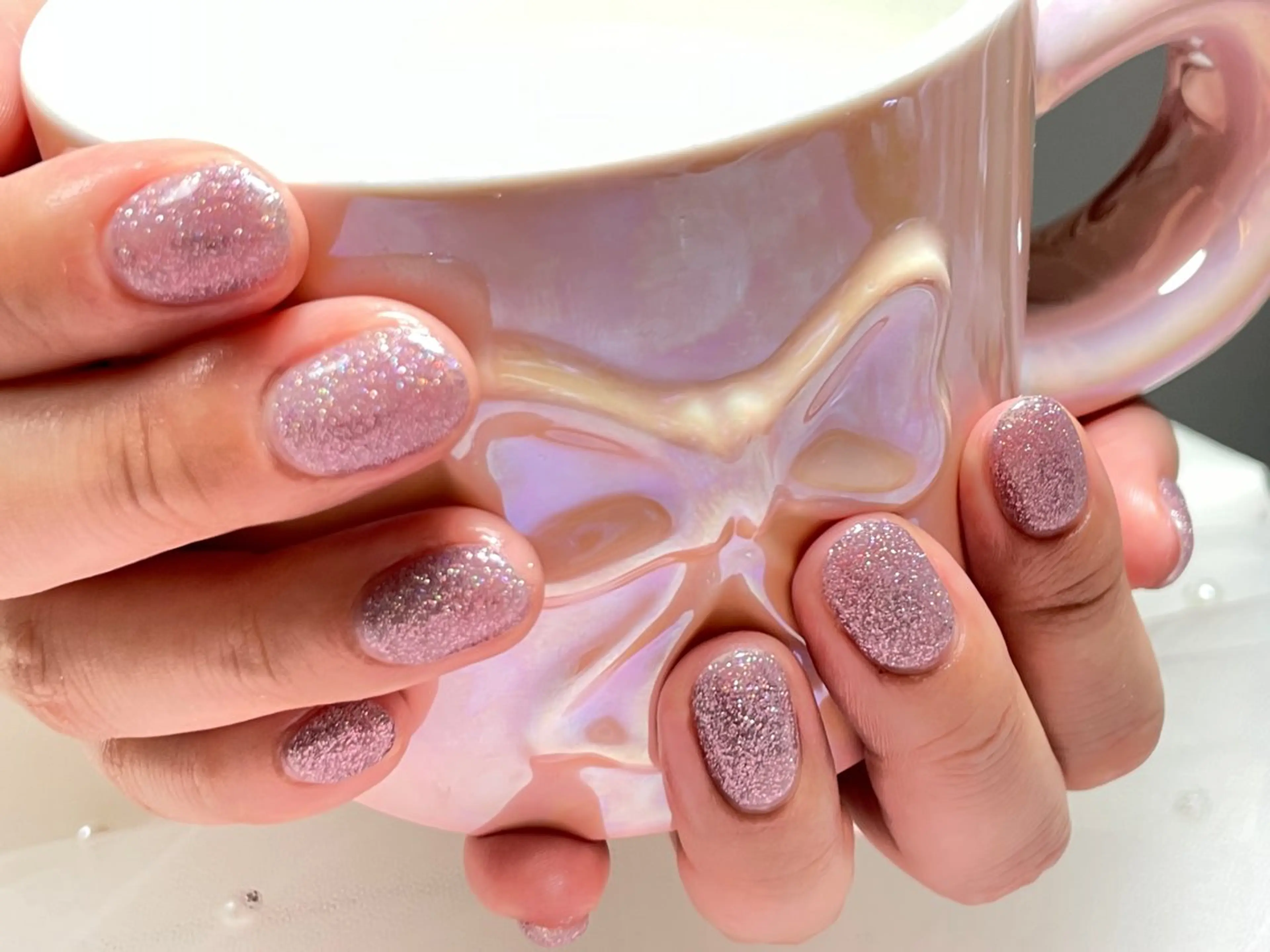 ネイル ブルー フレンチネイル マグネットネイル ニュアンスネイル オフィスネイル ハンドネイル Mnail _KKのネイルデザイン