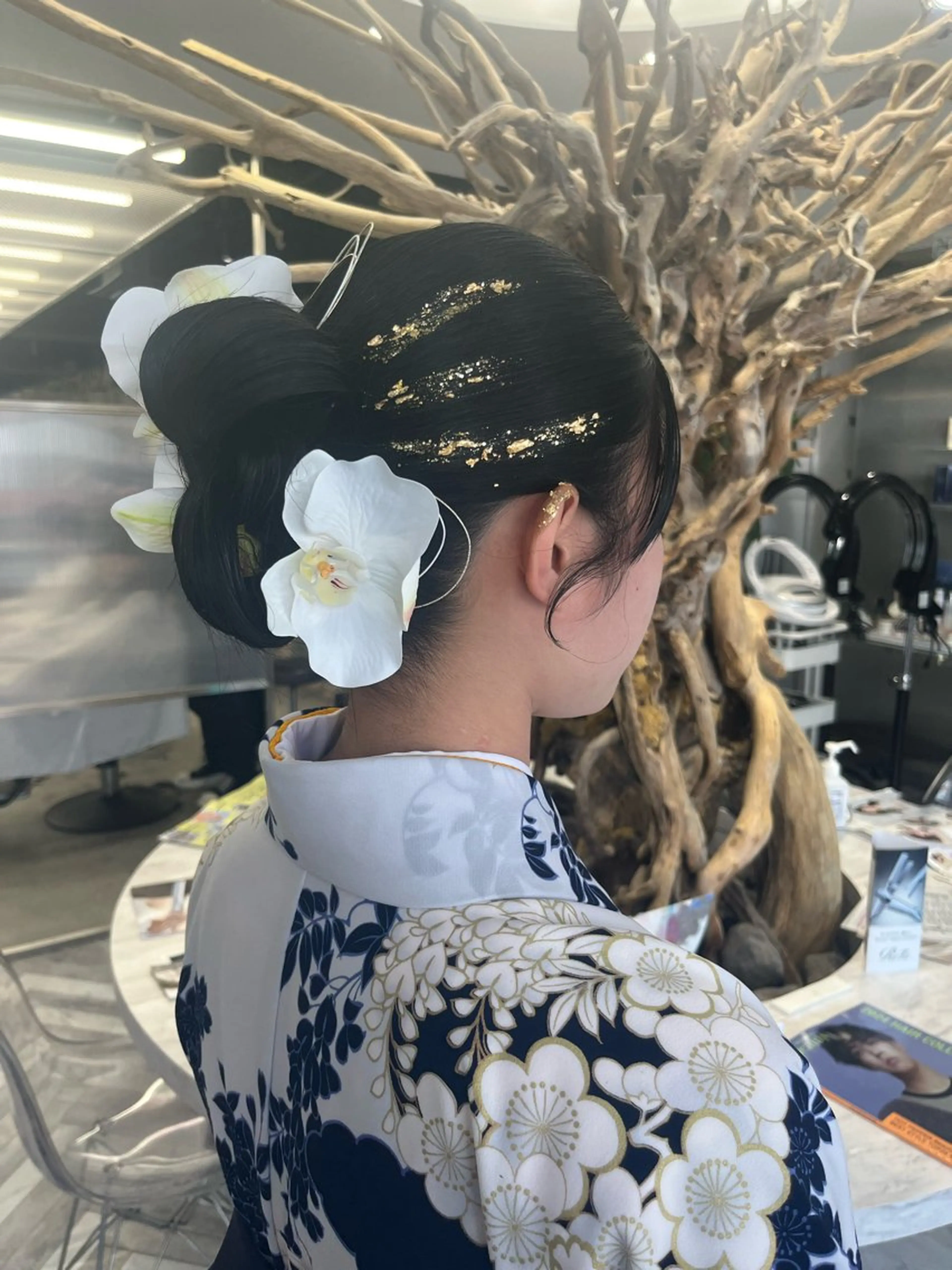 ヘアアレンジ お団子ヘア 平野 優奈のヘアスタイル
