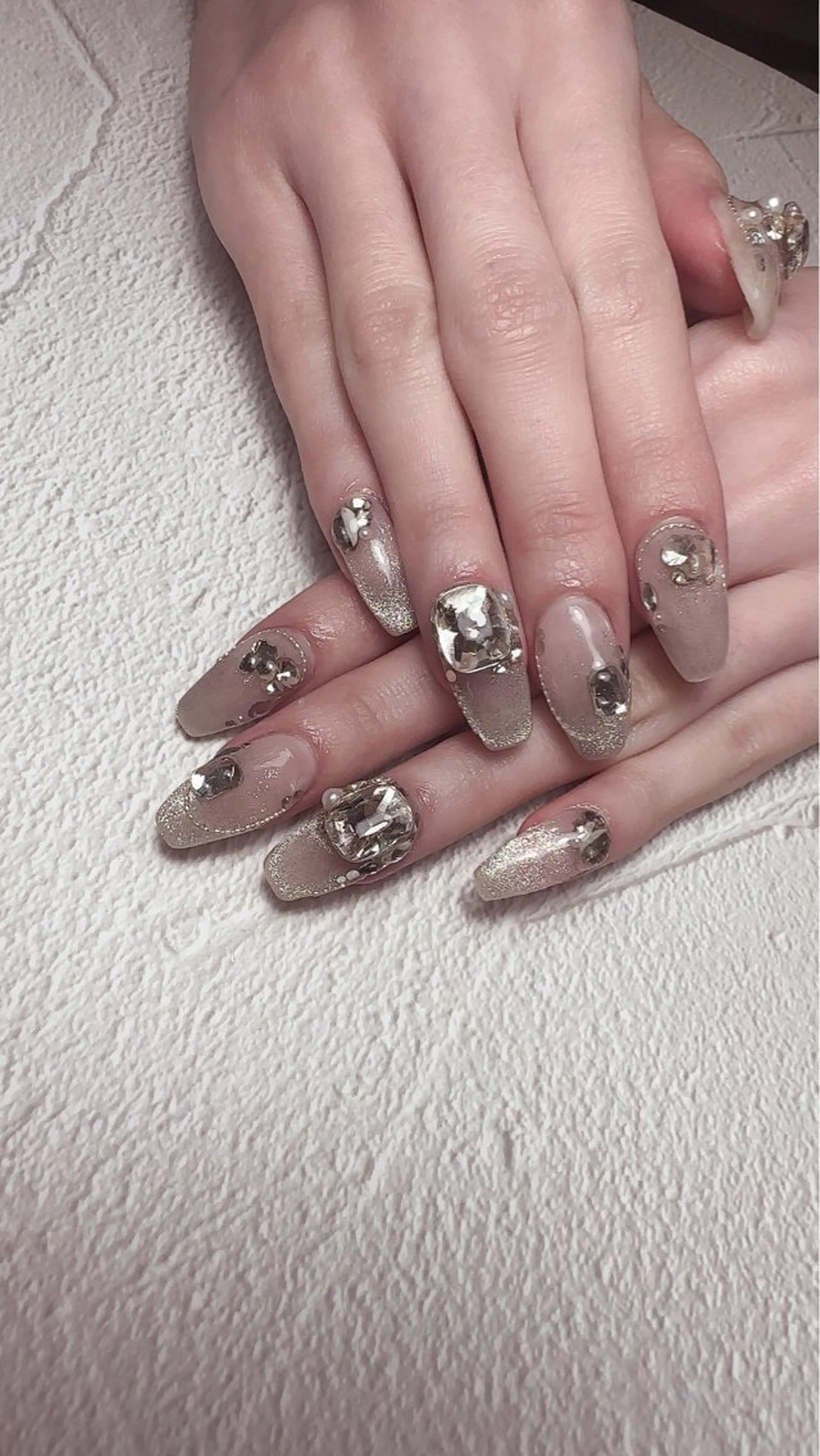 ネイル アートネイル ハート マグネットネイル 持ち込み ニュアンスネイル ハンドネイル Nailsalon Mimiy..♡のネイルデザイン