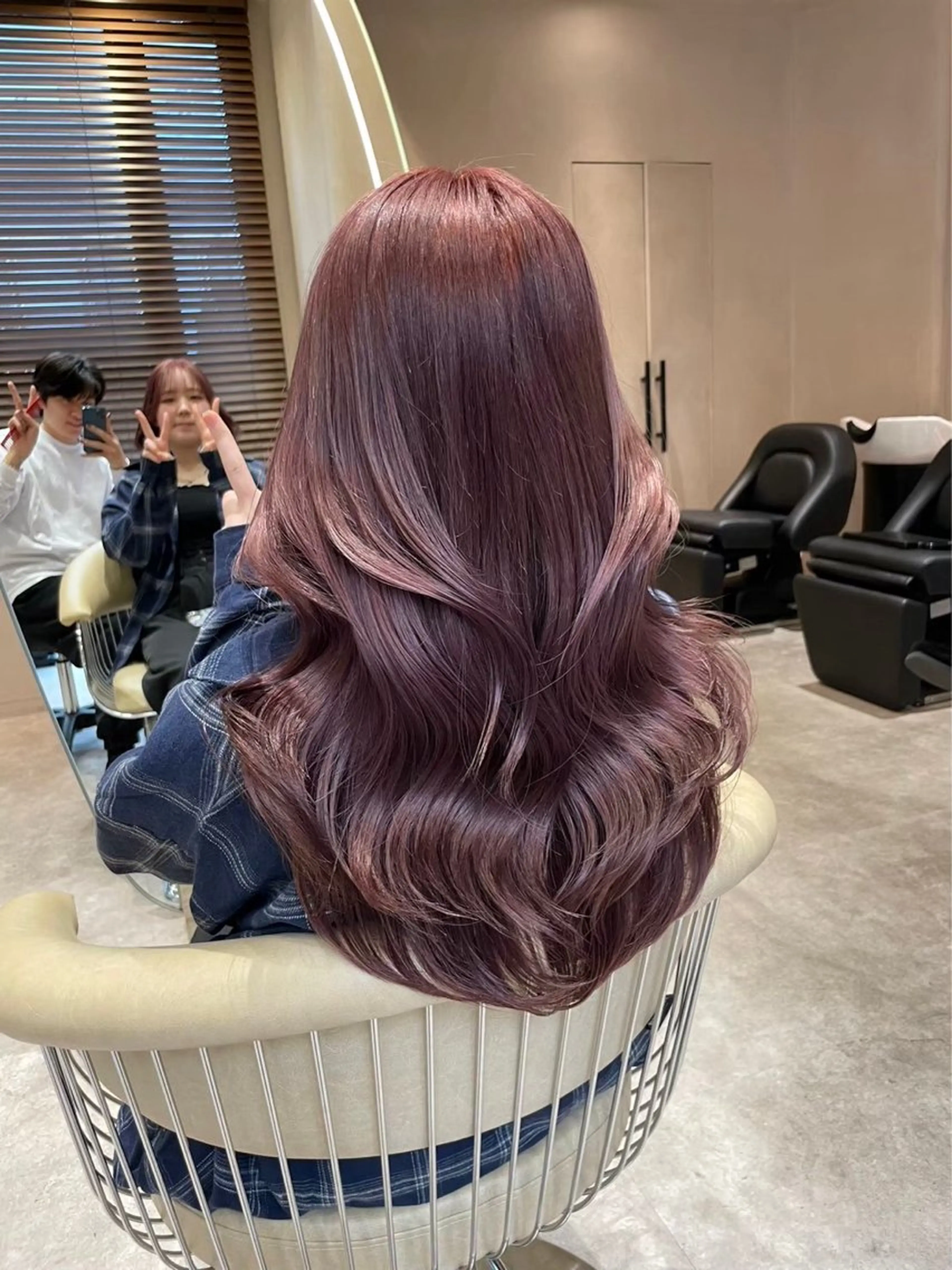 セミロング カラー 渋谷/韓国レイヤー 艶カラー特化マサキのヘアスタイル