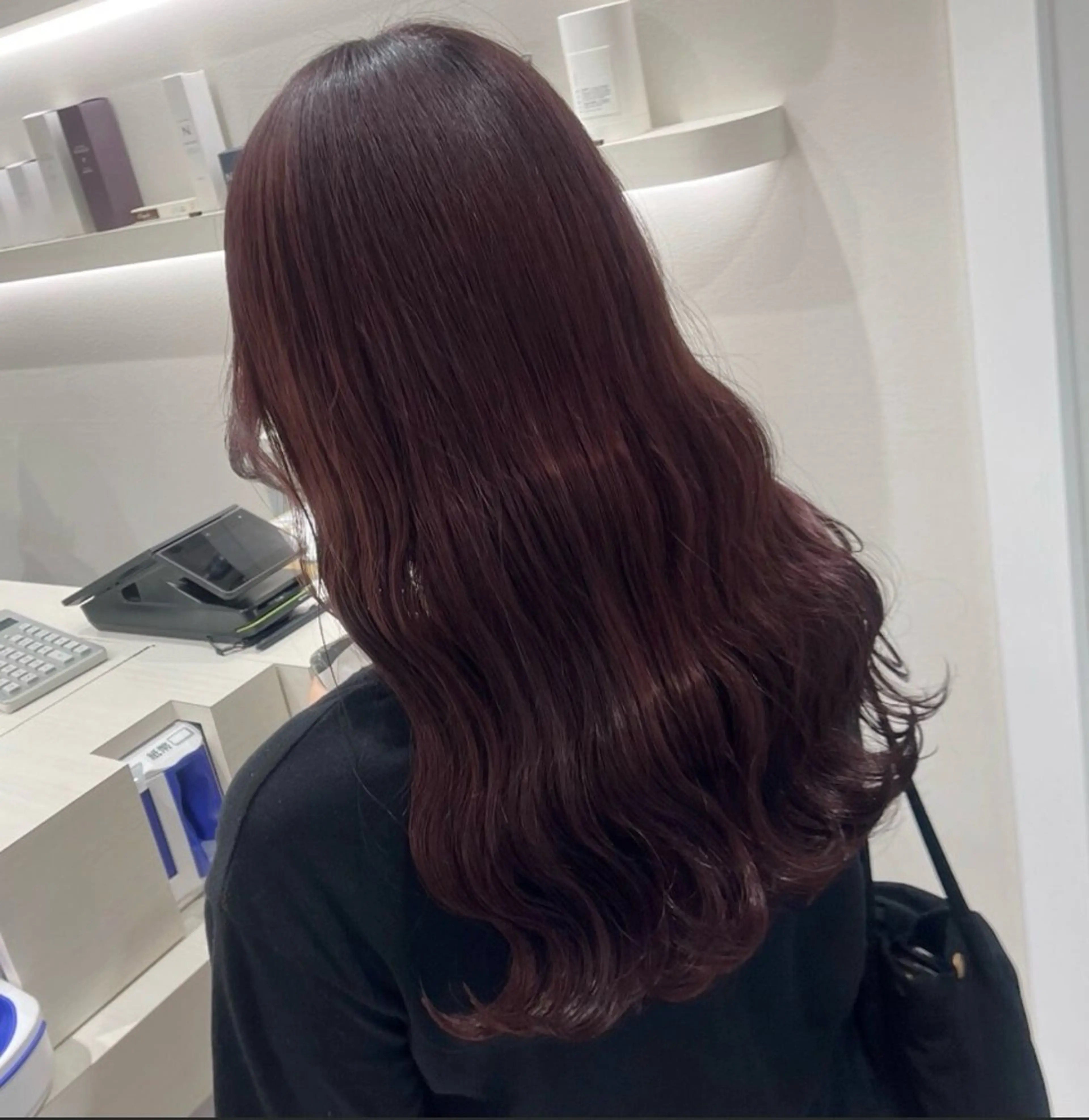 ロング カット ヘアカラー トリートメント 浜野 真貴のヘアスタイル