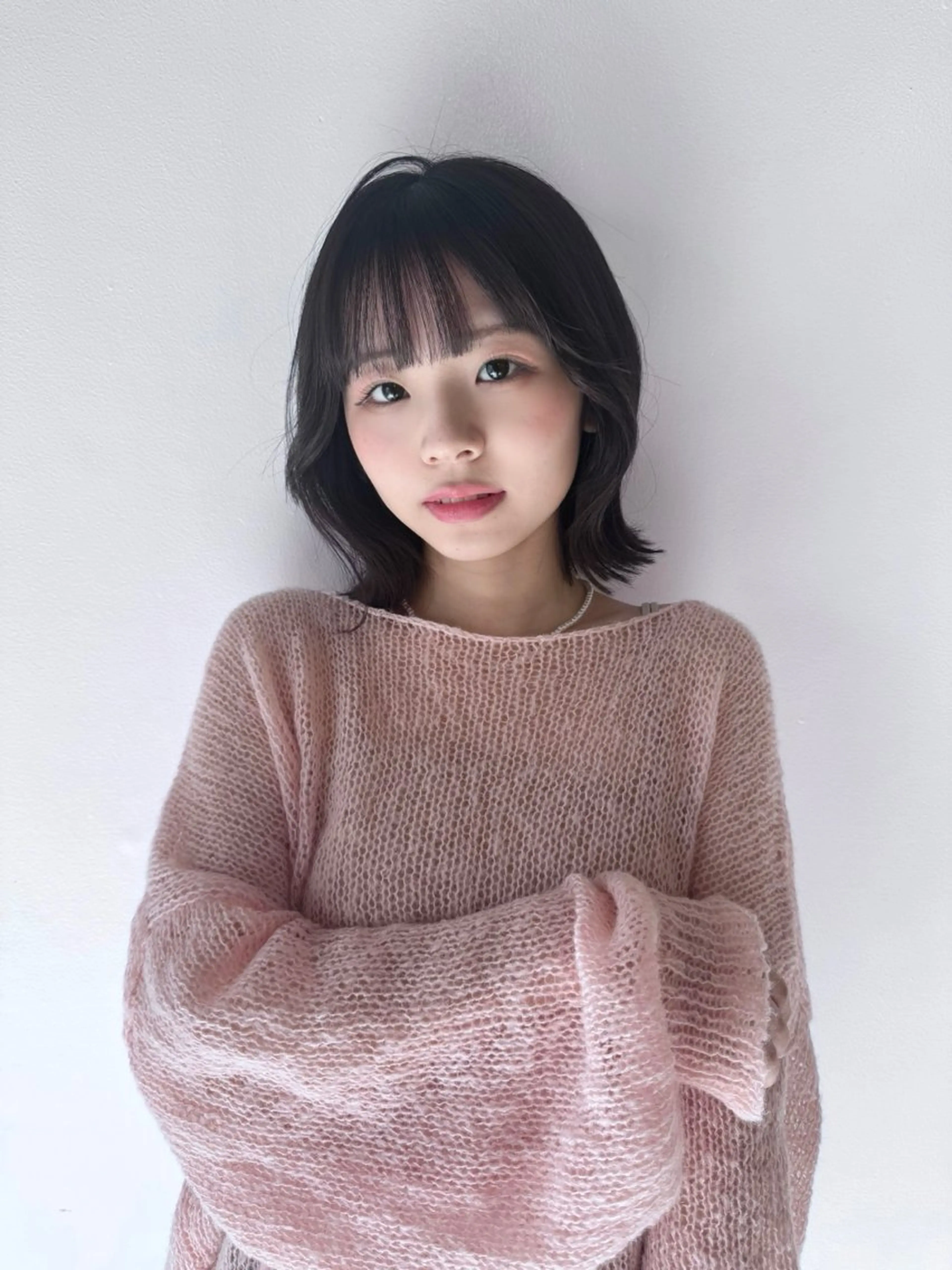 カラー+前髪カット+トリートメントの写真