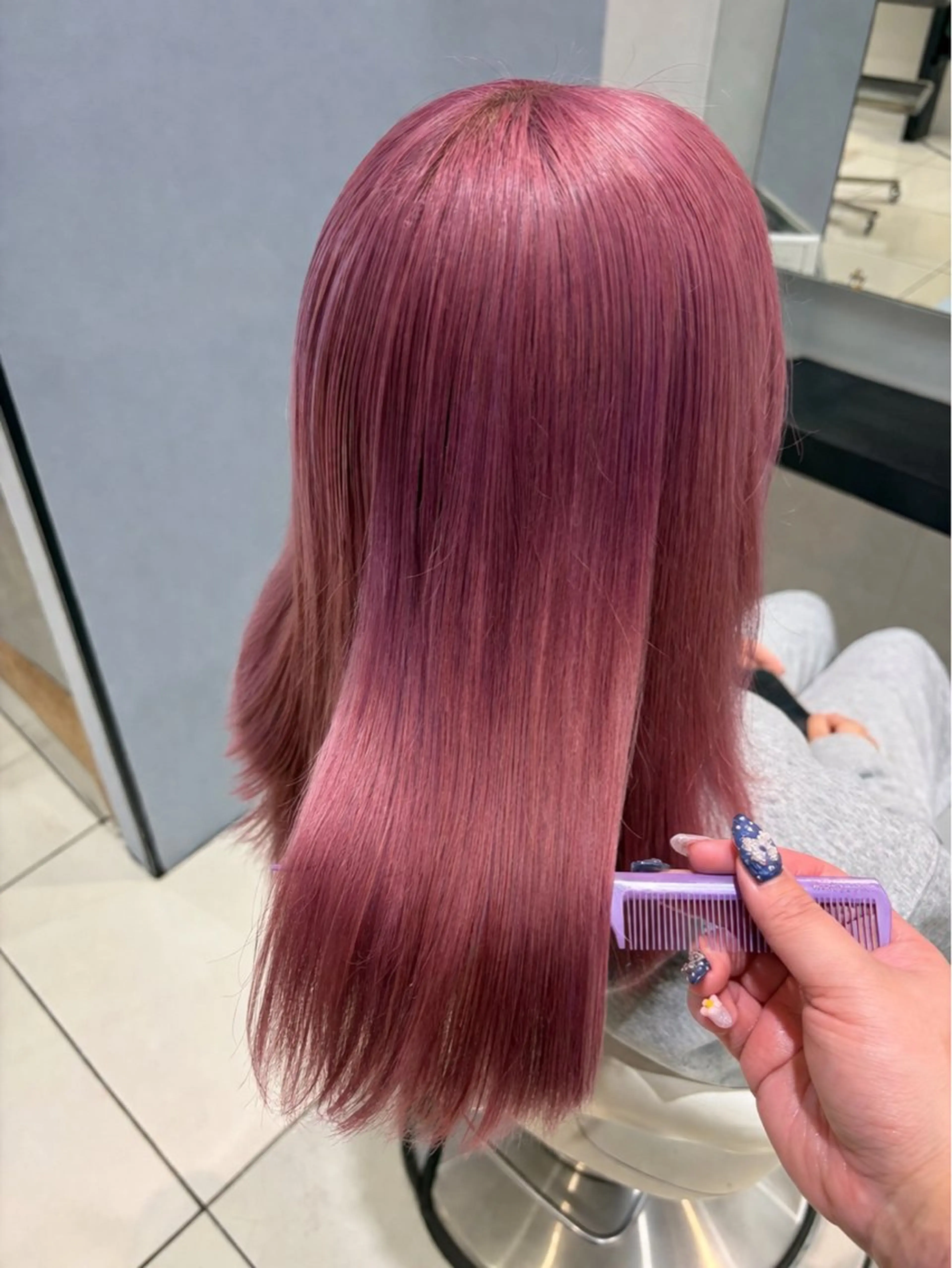 セミロング カラー カット ヘアカラー トリートメント 💞暖色カラー 💞risaのヘアスタイル