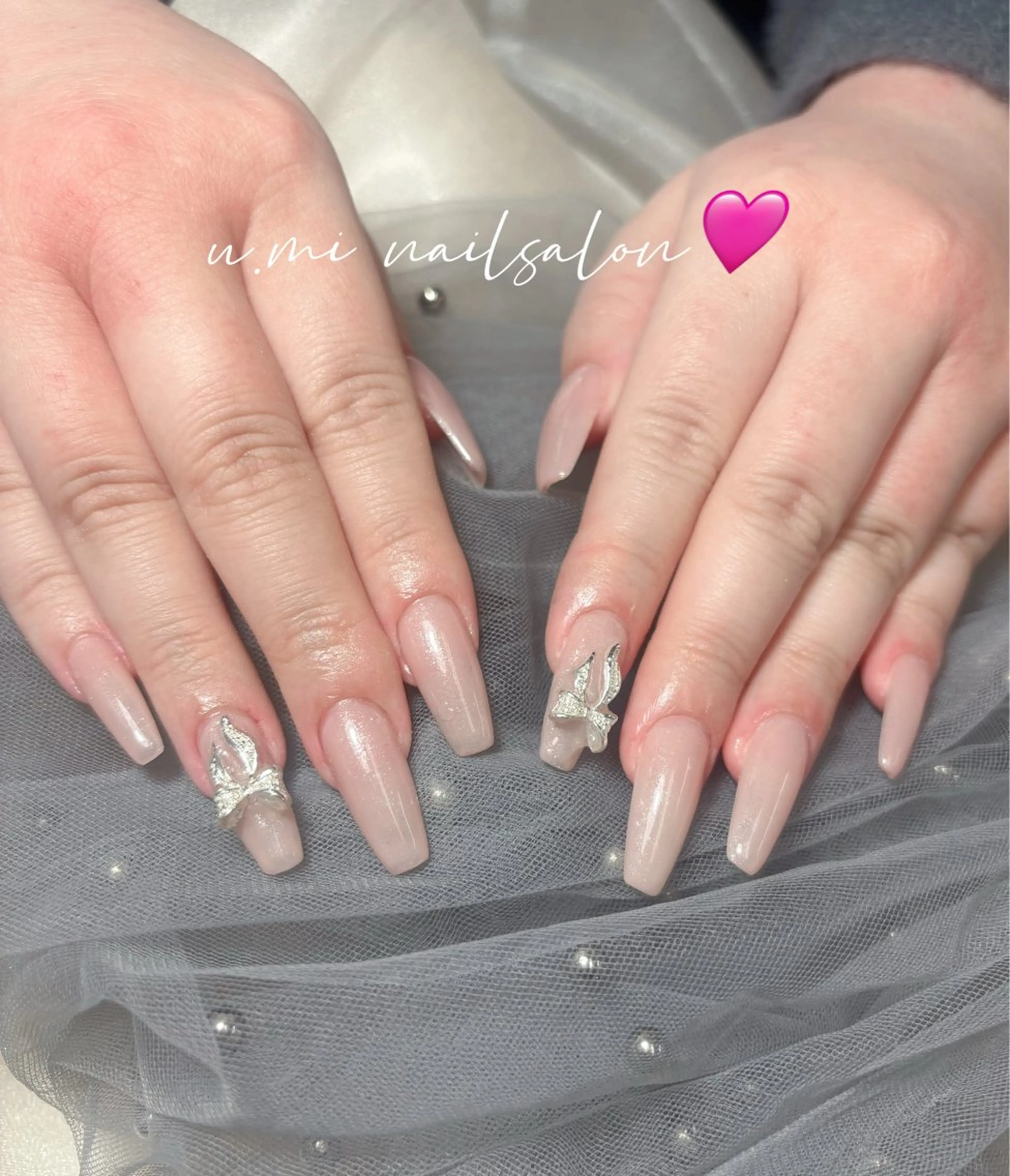 ネイル 長さ出し ワンカラーネイル ネイルチップ U·Mi nail salon所属・U·MI 上野御徒町店のネイルデザイン