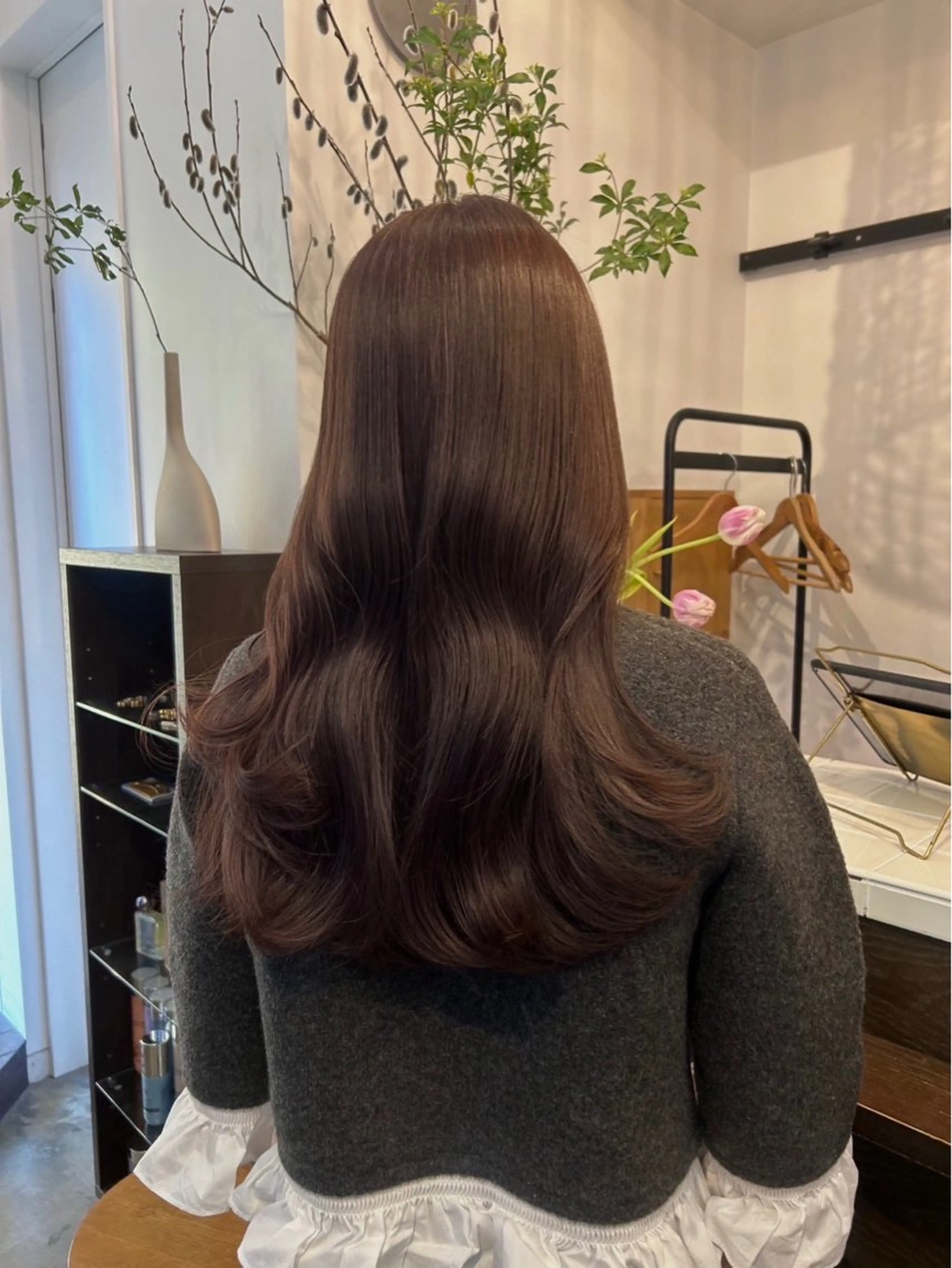 カラー 透明感カラー 藤野 柚のヘアスタイル