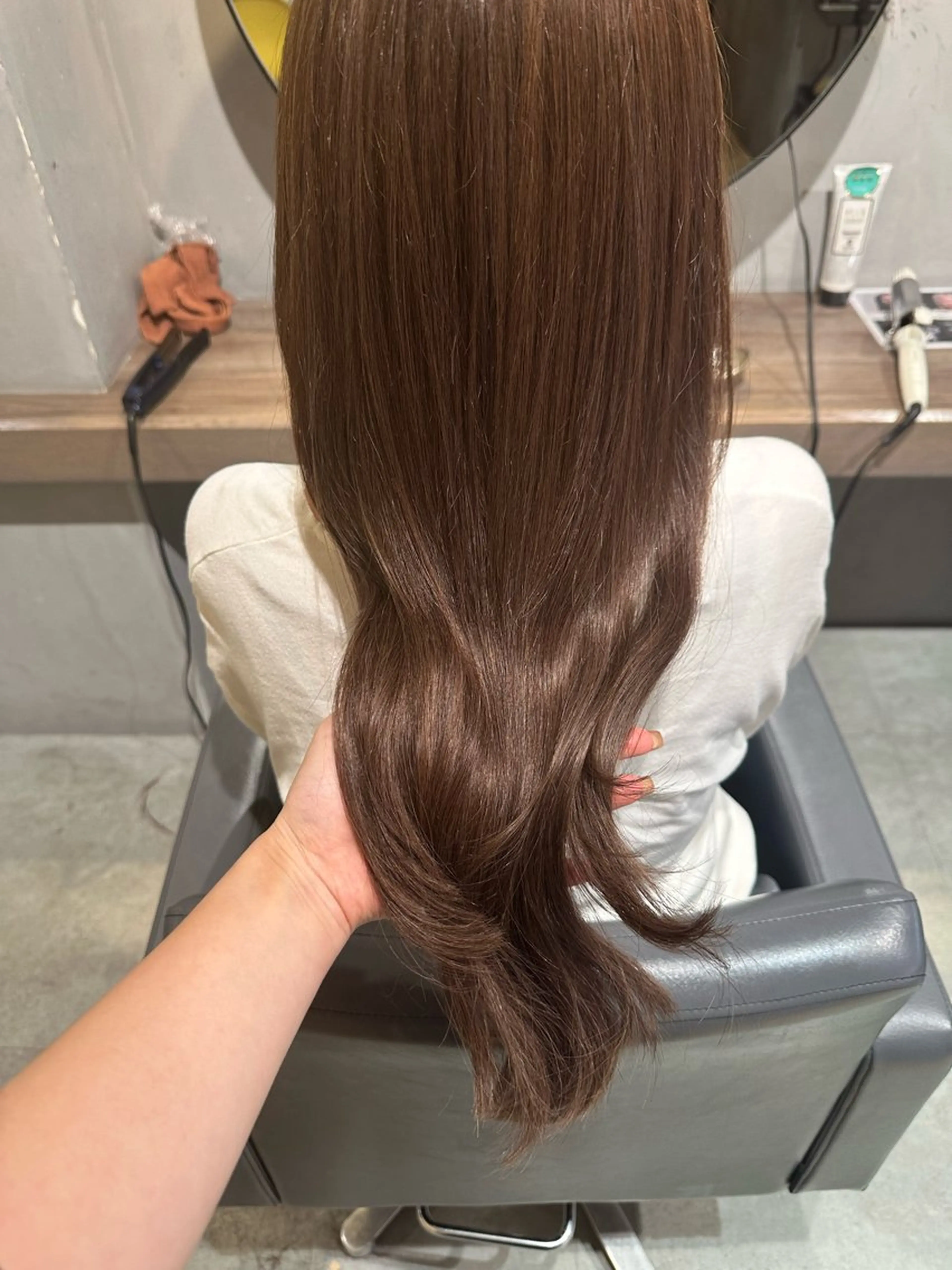 ロング カラー カット ヘアカラー エクステ 美髪・シールエクステ ホソタニリョウコのヘアスタイル