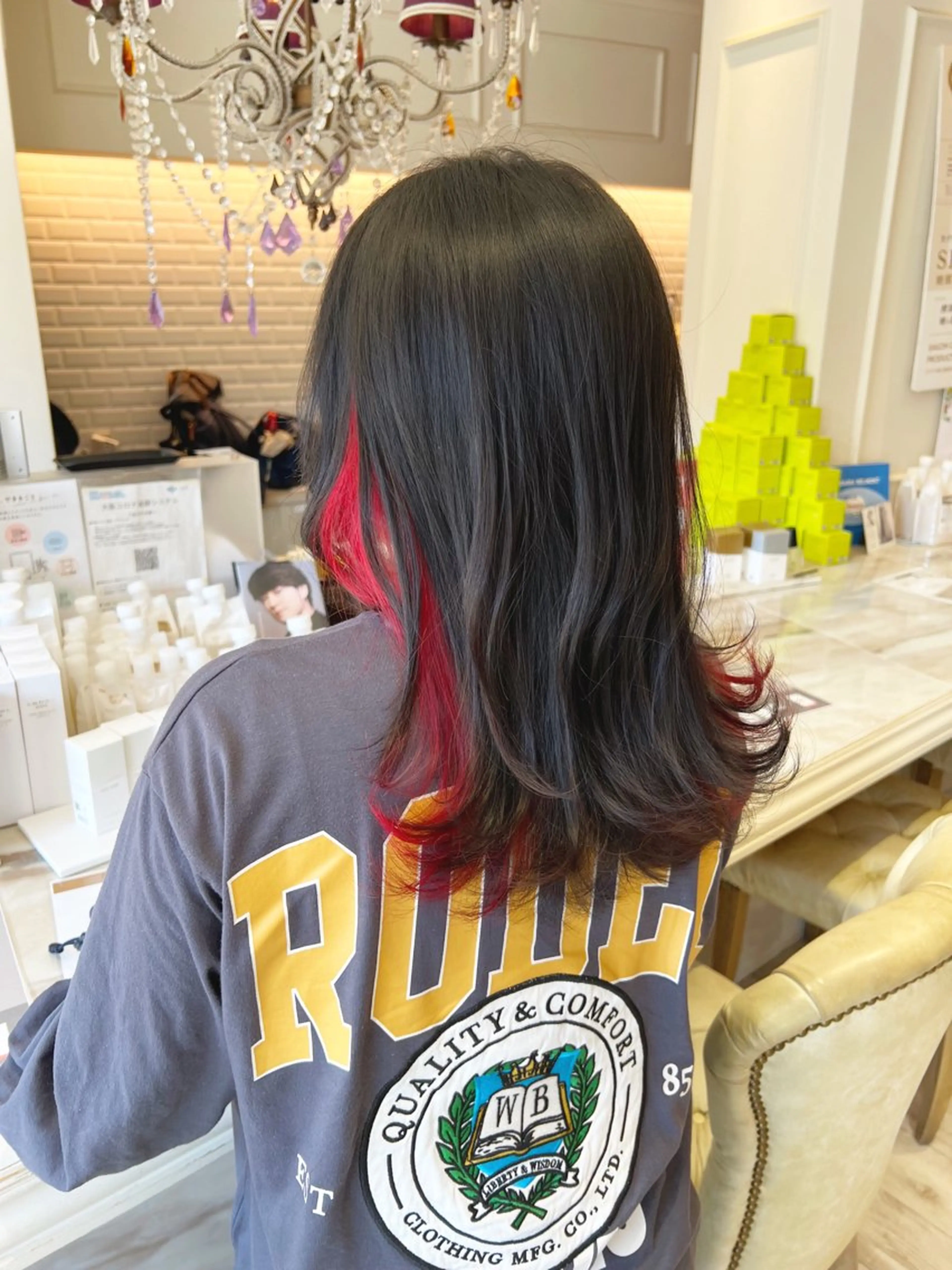 セミロング カラー ショート/韓国ヘア 押本恵一のヘアスタイル