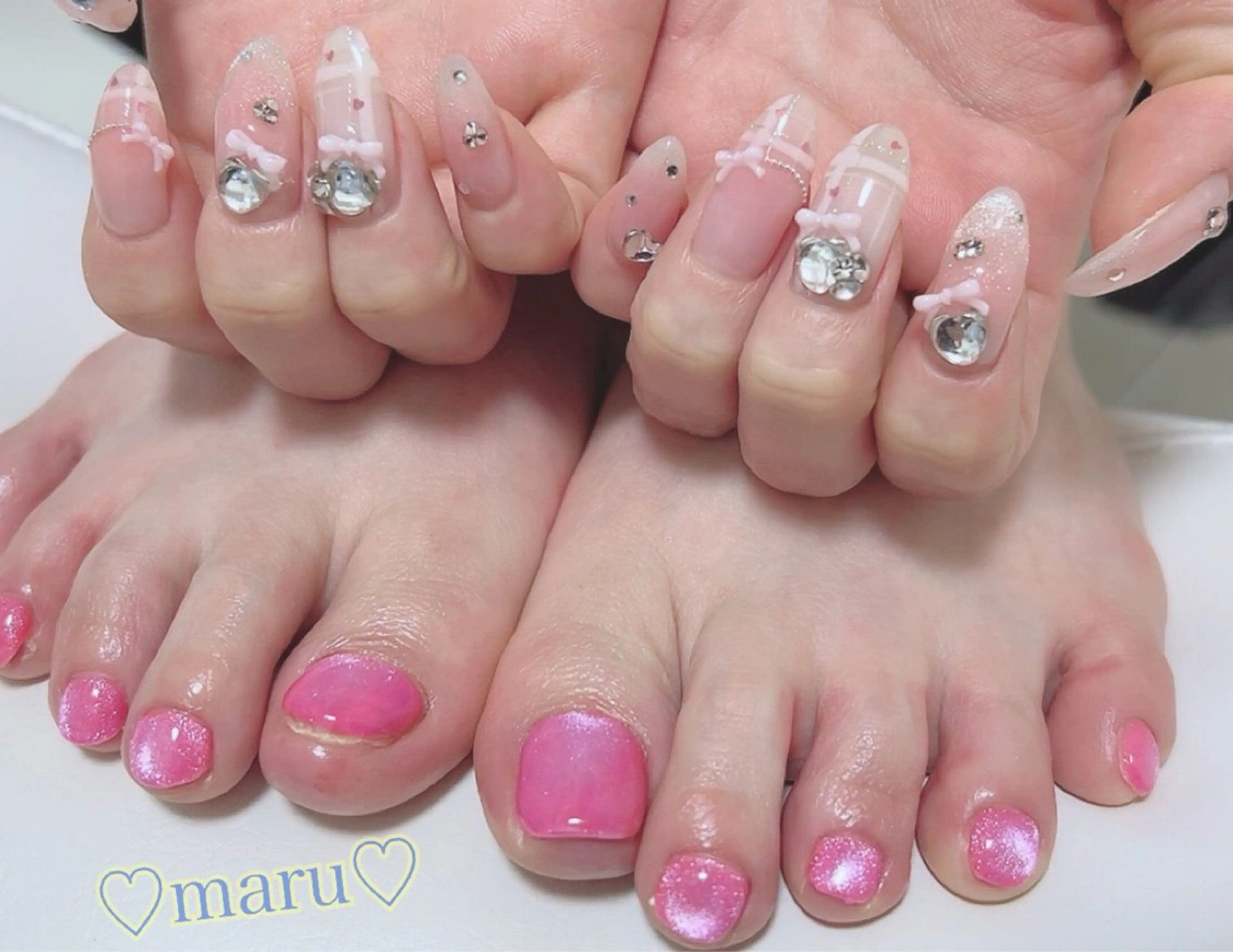 ネイル ハンドネイル フットネイル まるみ♡7/1〜値上 げ致します(>_<)のその他イメージ