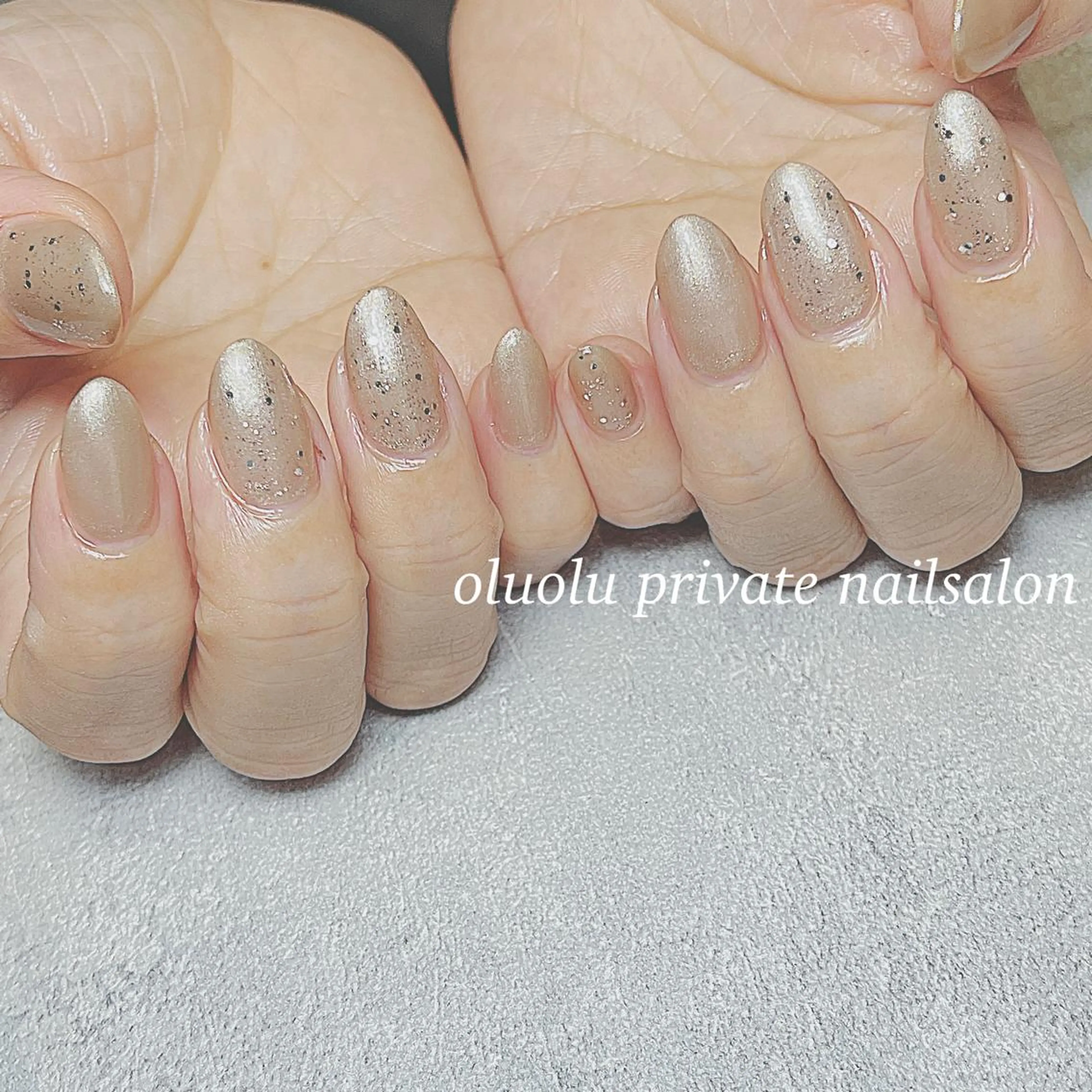 ネイル アートネイル ジェルネイル ニュアンスネイル オフィスネイル ワンカラーネイル 大村 紬華のネイルデザイン