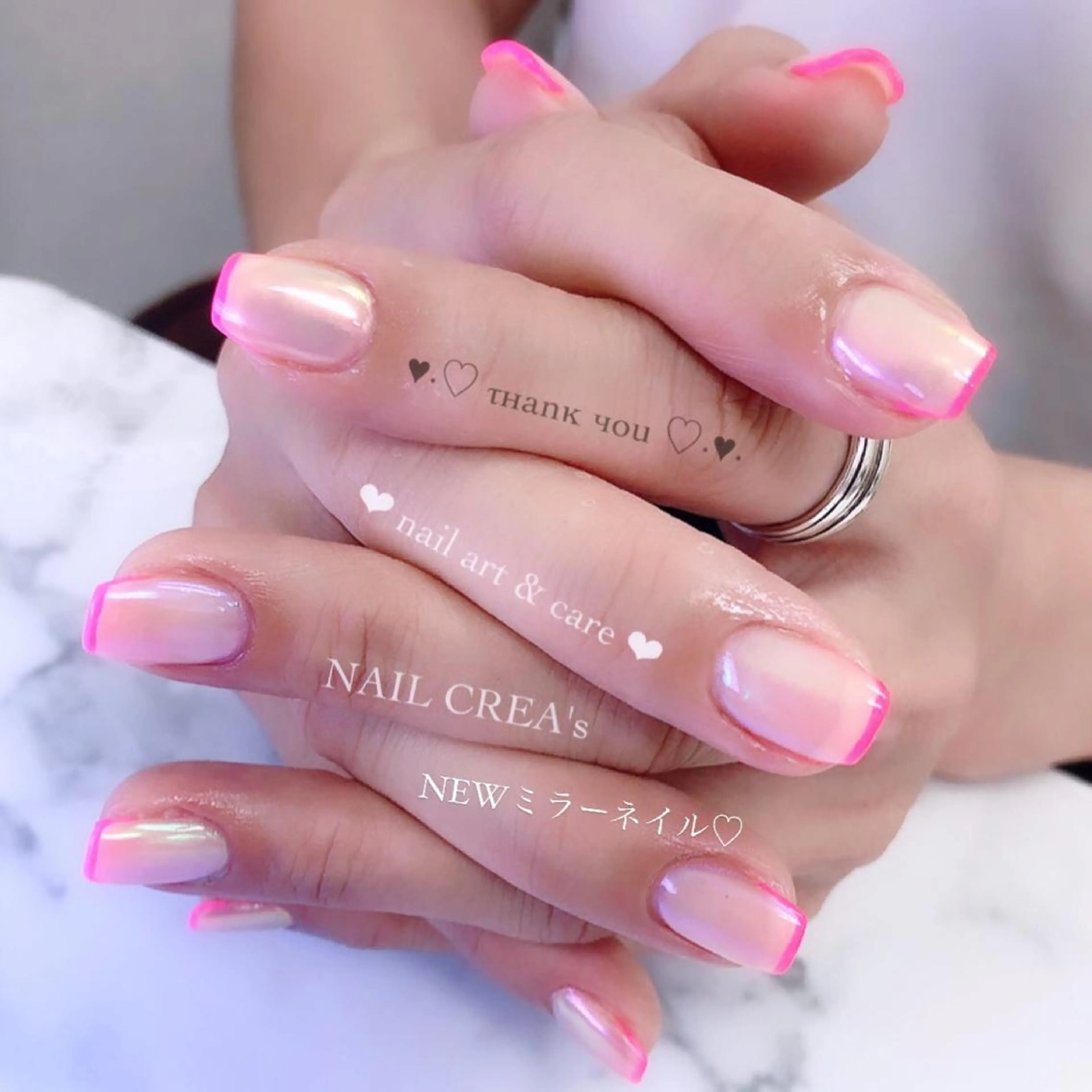 ネイル アートネイル オーロラネイル ミラーネイル NAIL CREAs ネイルクレアズのネイルデザイン