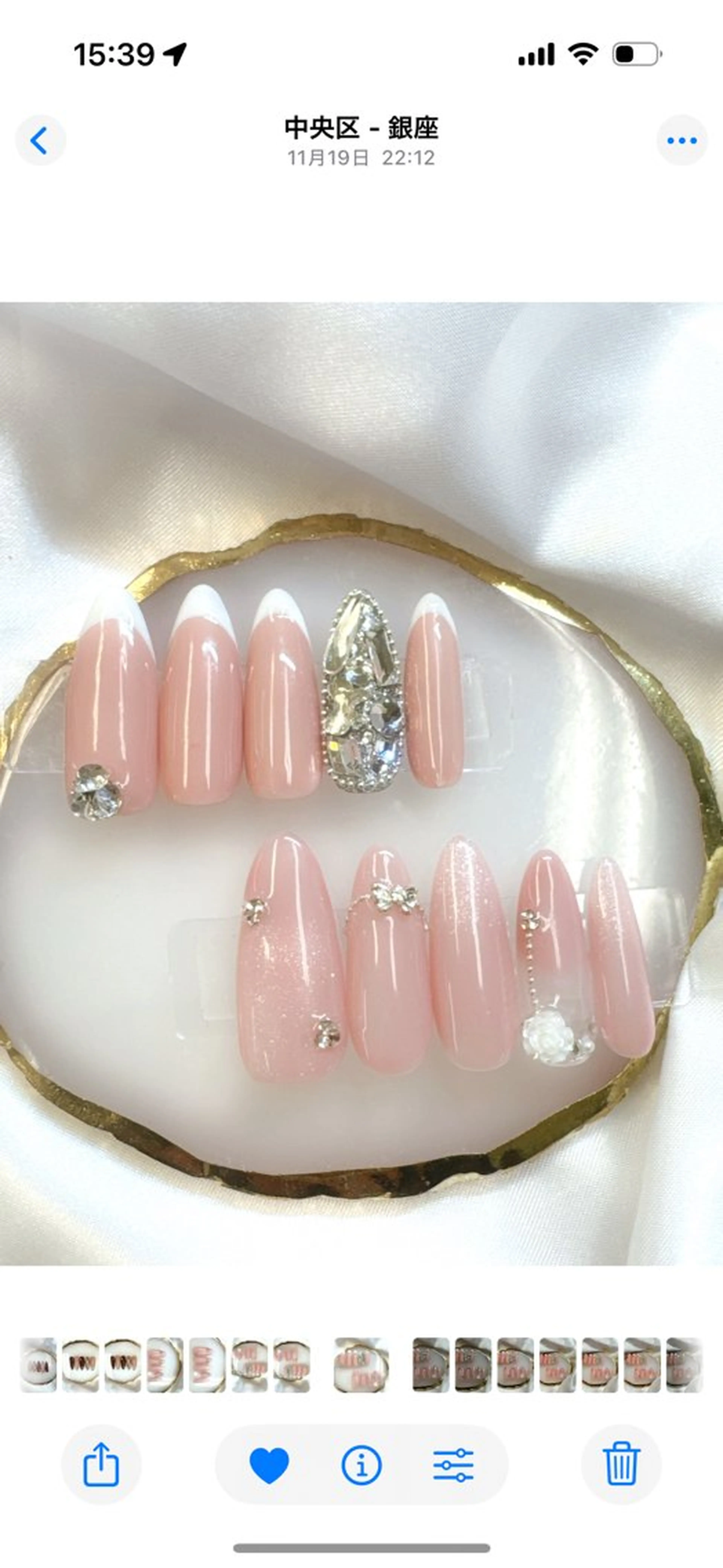 ネイル ジェルネイル ロングネイル パラジェル ハンドネイル Queeens nailのネイルデザイン